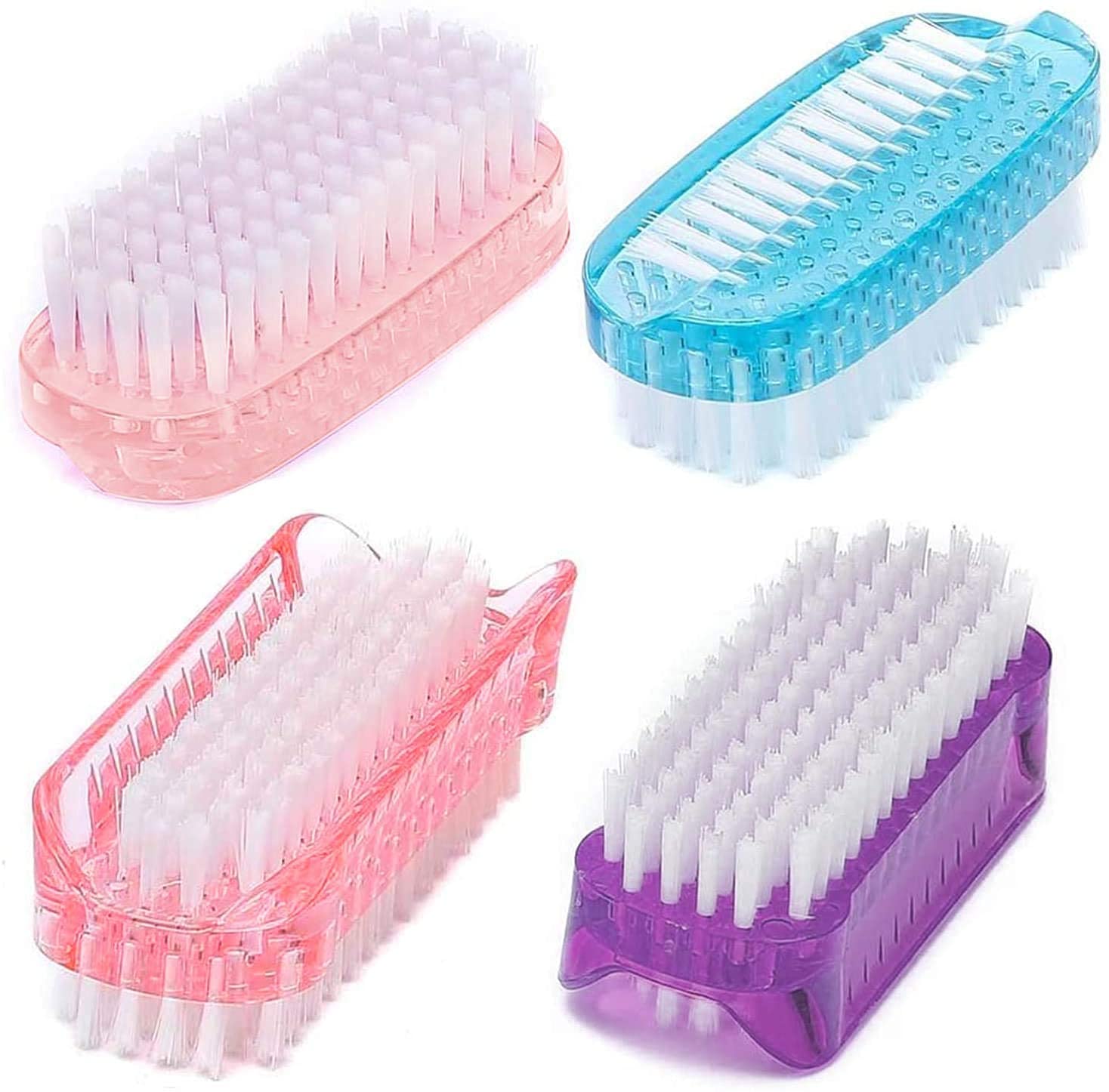 Cleaning Nail Brushes, Fingernail Scrub Brush Soft Stiff Bristles, Handle Grip Nail Brush Cleaner for Toes Cleaning Nail Brushes, Fingernail Scrub Brush Soft Stiff Bristles, Handle Grip Nail Brush Cleaner for Toes