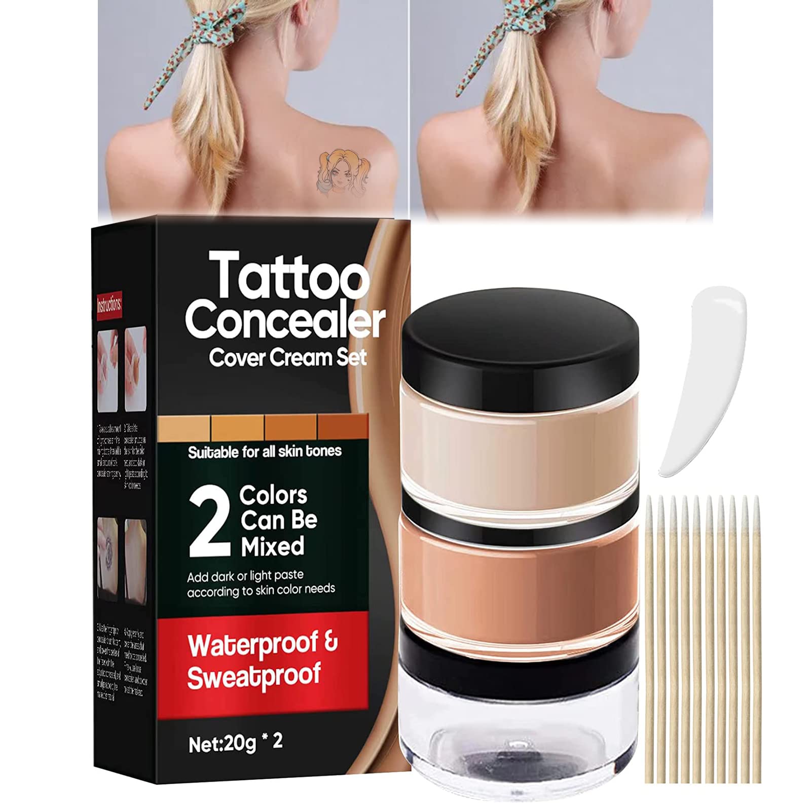 Covering a Tattoo With Makeup, From Prep to Finish