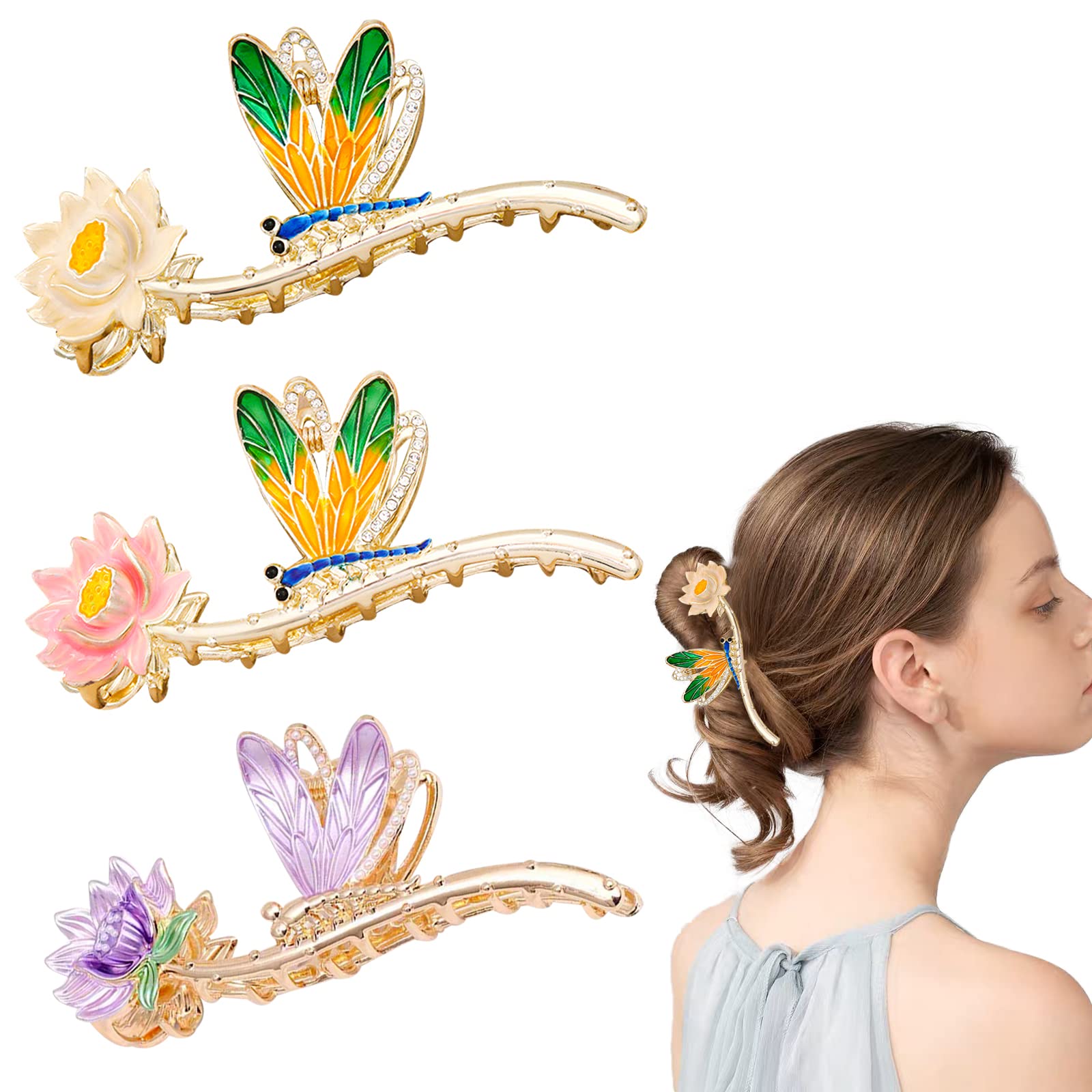 Hair Clips for Thick Hair Metal Hair Claw Clips Long Hair Clips Big Jaw  Clips for Hair Butterfly Hair Clips Hair Styling Accessories Hair Clamps  Hair