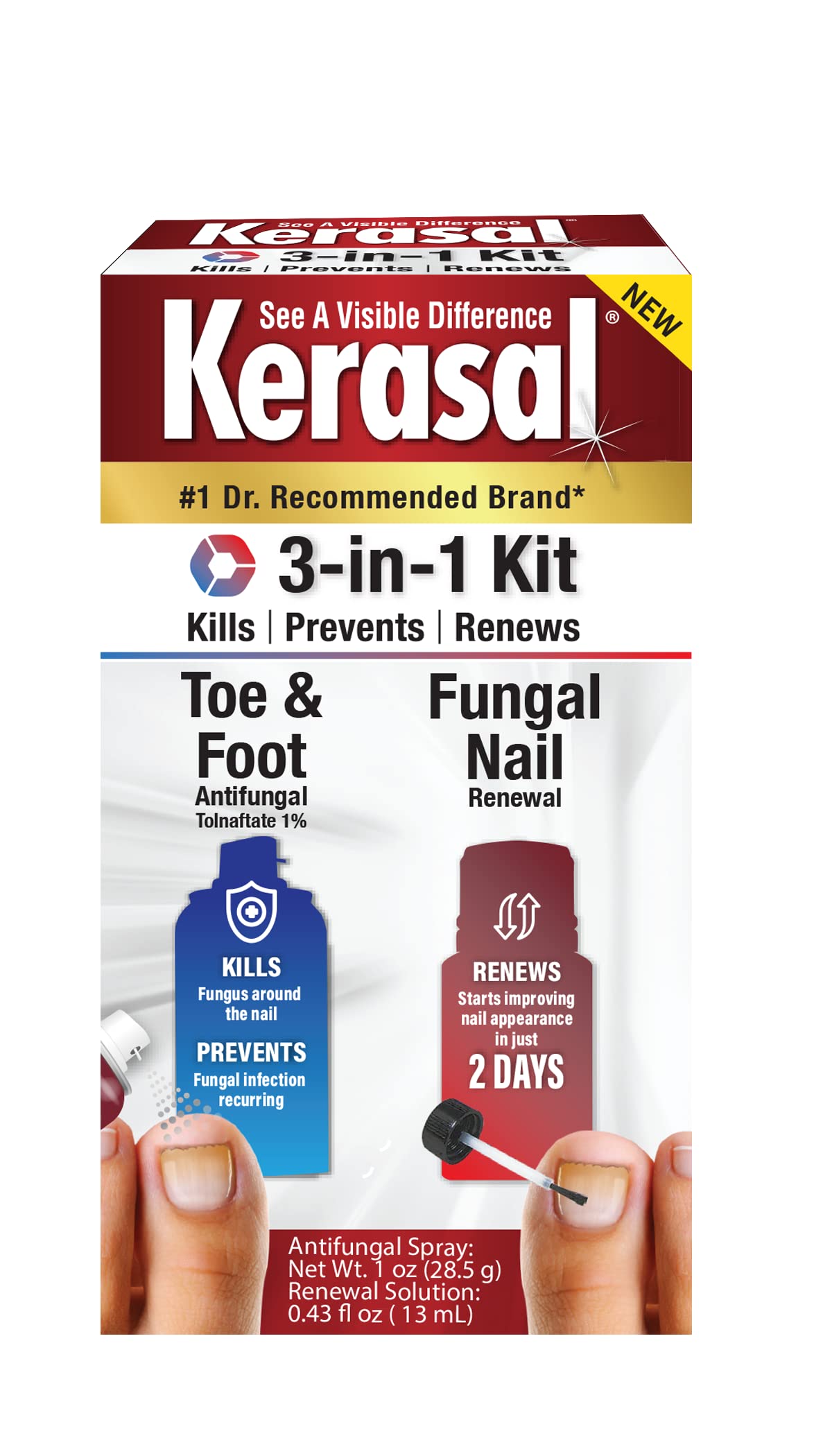 Kerasal Multi-Purpose Nail Repair, Nail Solution for Discolored and Damaged  Nails, 0.43 oz - Walmart.com