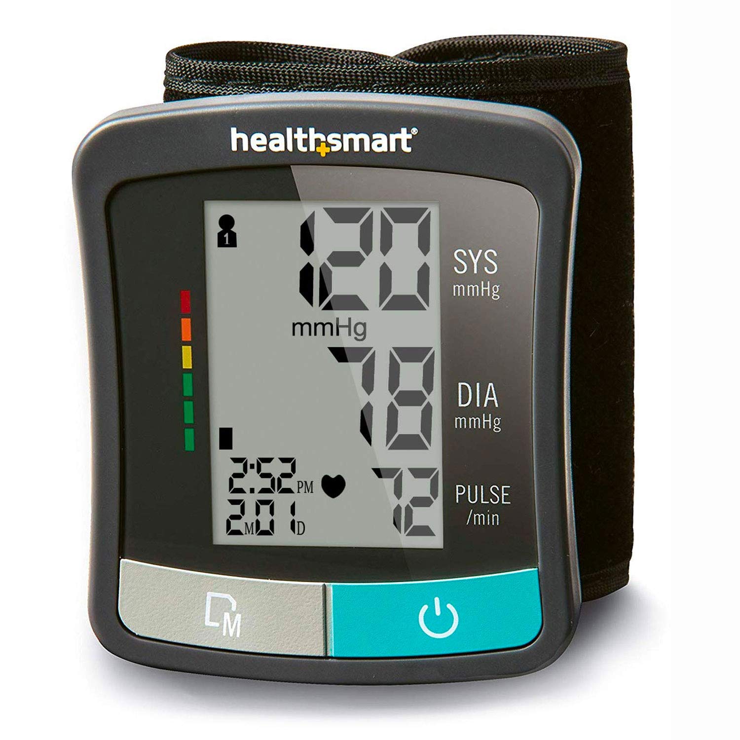 HealthSmart Digital Standard Blood Pressure Monitor with Automatic Upper  Cuff That Displays Pulse Rate and Irregular Heartbeat, FSA and HSA  Eligible, Stores up to 120 Readings for 2 Users