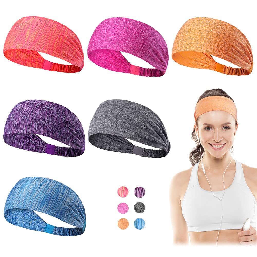Dreamlover Workout Headbands for Women, Sports Head Bands for Women's Hair,  Womens Sweat Headband, Running Athletic