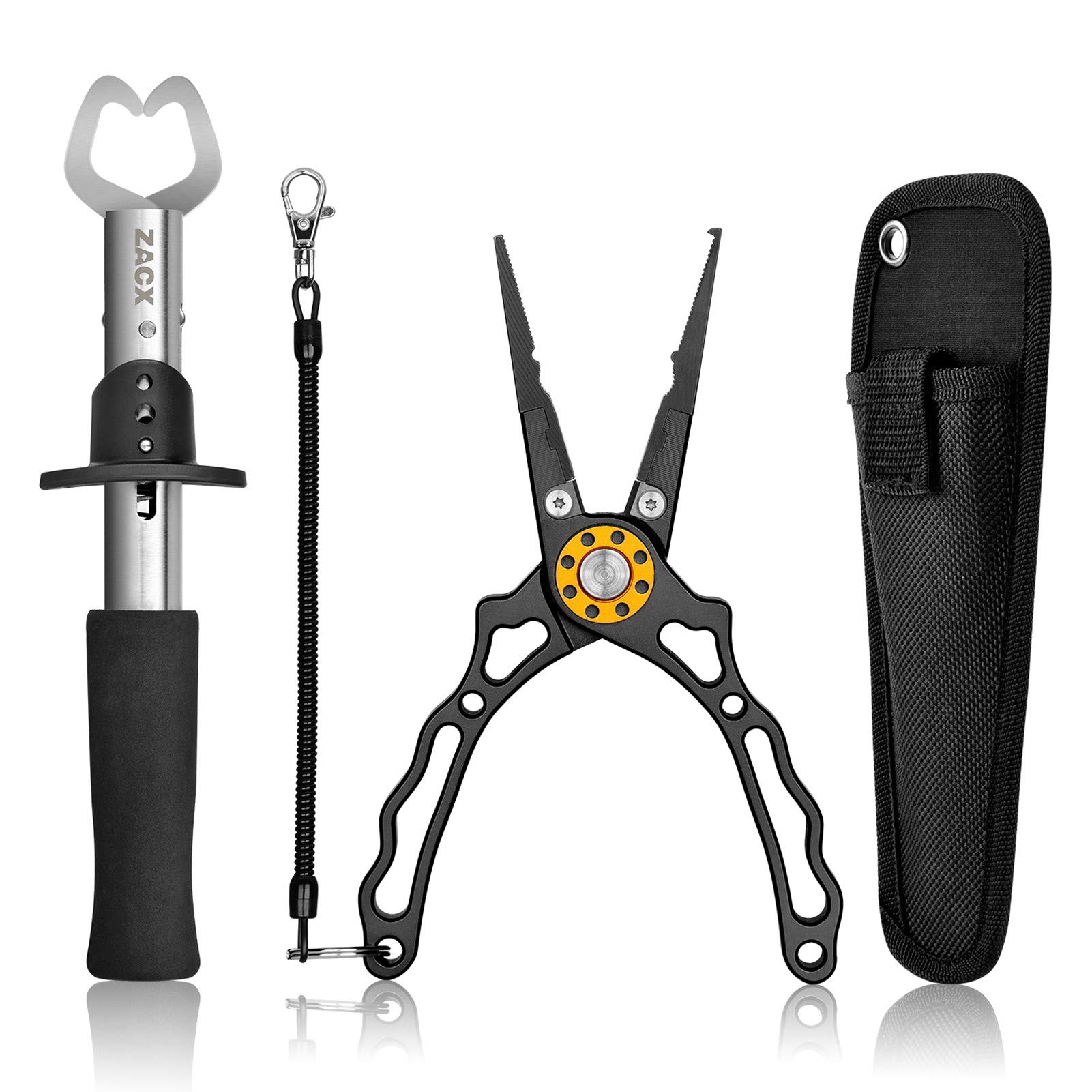 ZACX Fishing Pliers Fish Lip Gripper Upgraded Muti-Function