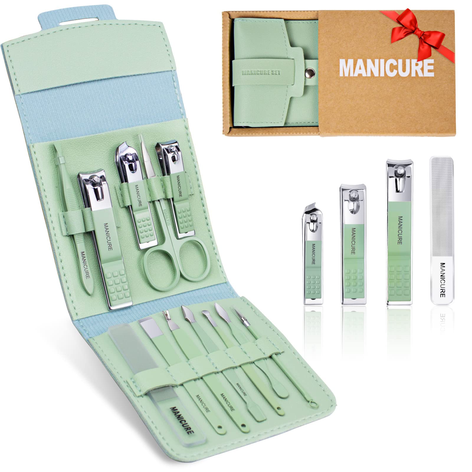 Nail Clipper Set-12pcs Manicure Kit Sharp and Portable Travel Nail