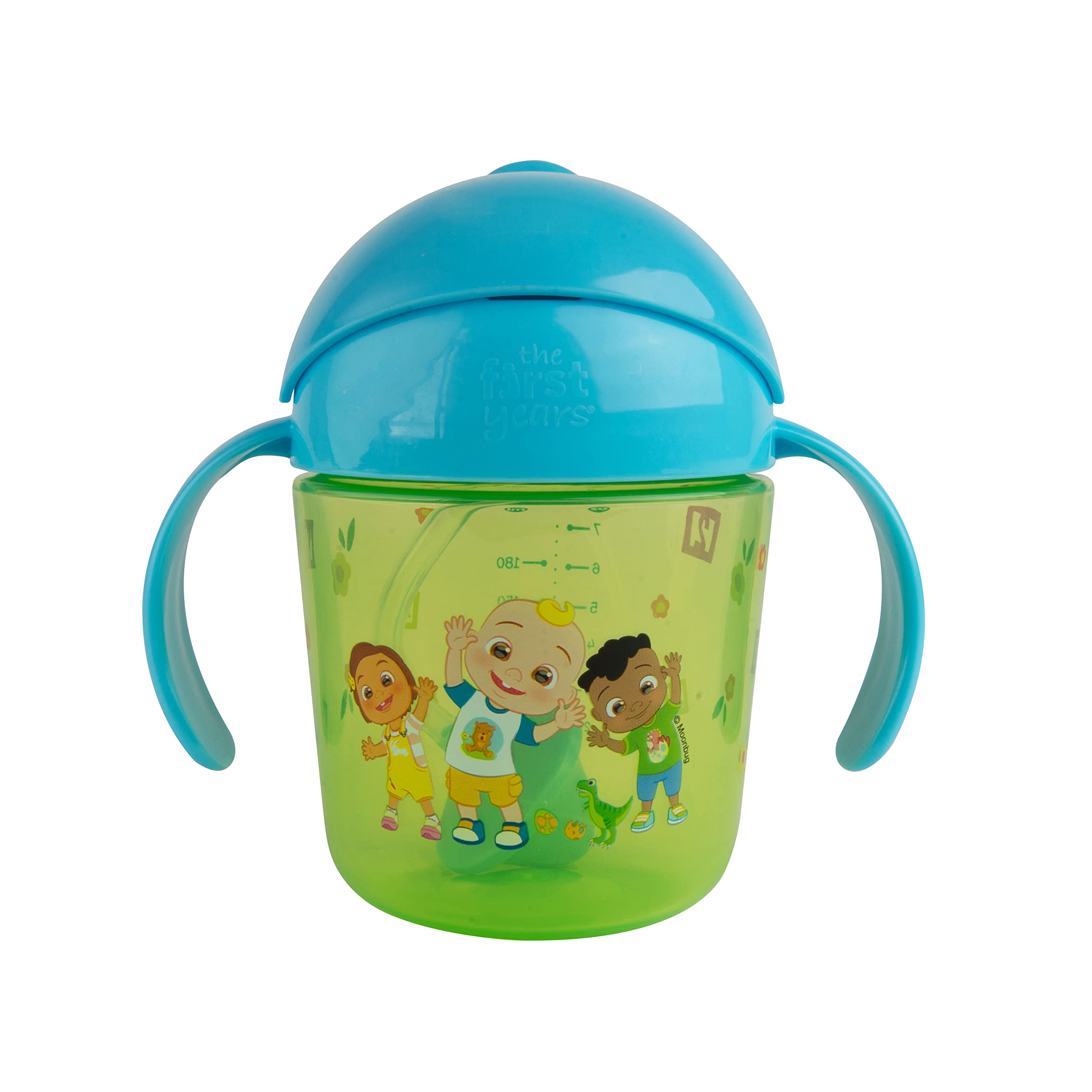 The First Years CoComelon Weighted Straw Cup Bottle to Cup Transition  Toddler Cups 7 Oz 6 Months and Up