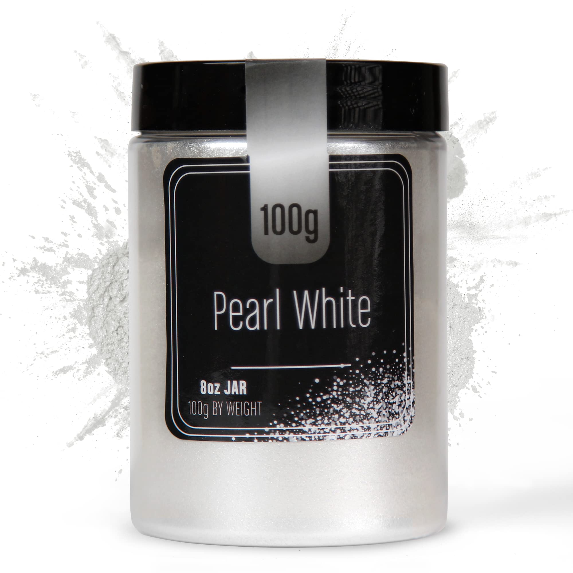 FIREDOTS Pearl White Mica Powder for Epoxy Resin Art Massive 100g Jar Easy  to Mix Epoxy Resin Pigment Powder for Soap Making Candle Making Body Butter  and Lip Gloss White Pigment Powder