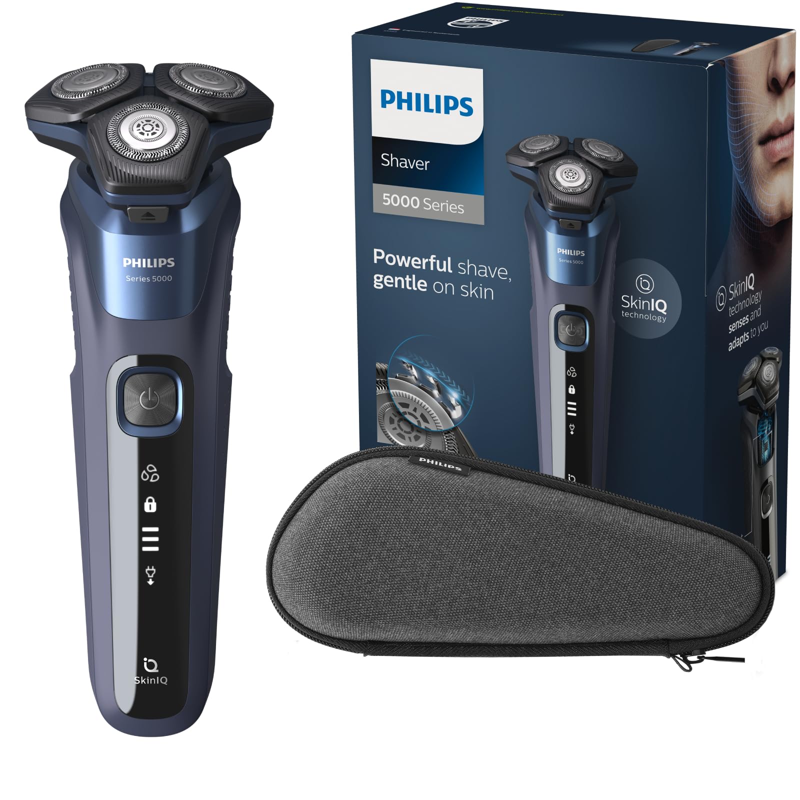 憧れの Men's 5000 Series S5585/30 Philips Electric Blue - Shaver 脱毛・除毛