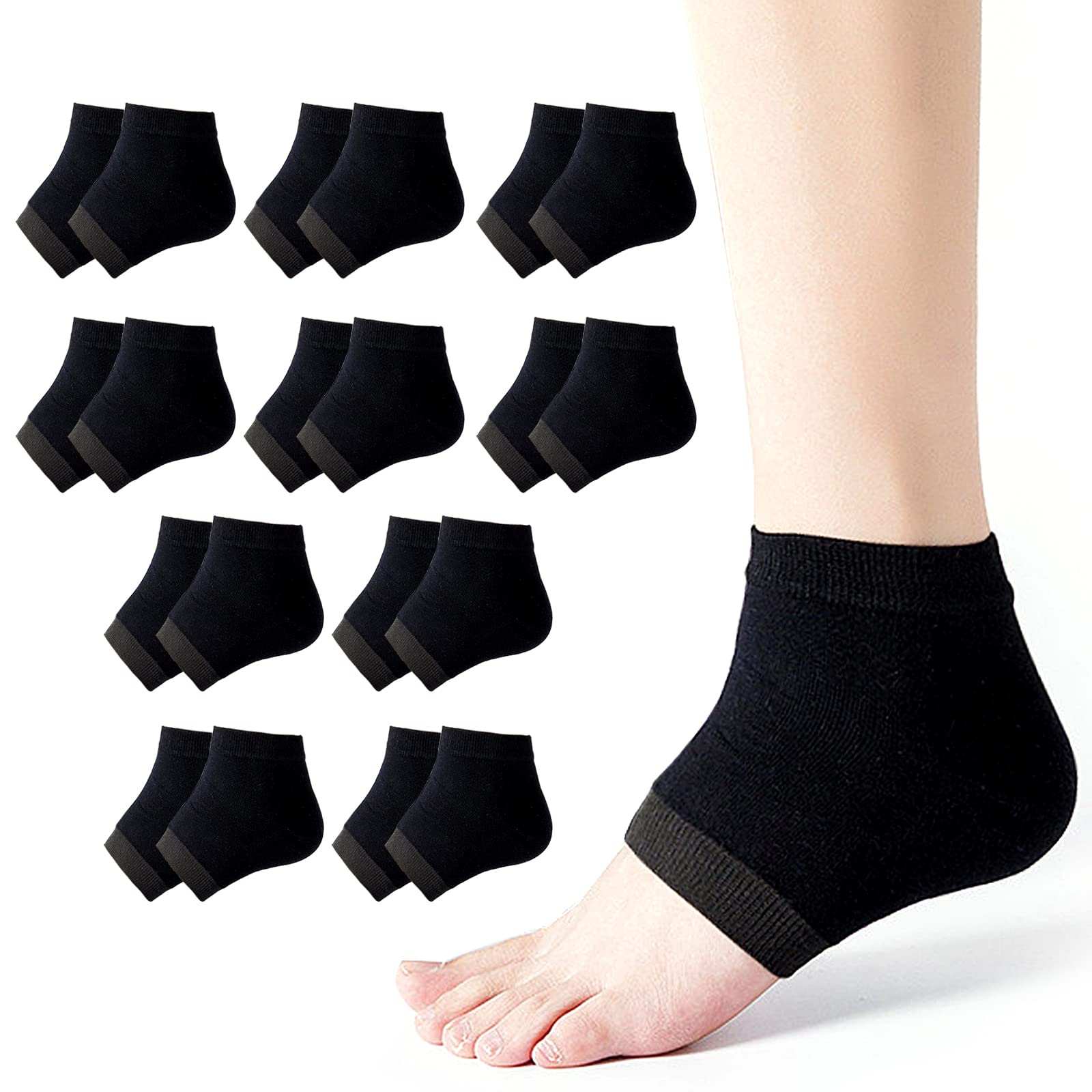 Amazon.com : Kitsch Moisturizing Socks for Cracked Heel Treatment,  Insulated Gel Socks & Moisturizing Heel Socks for Dry Cracked Feet Women  Men, Spa & Sleep Socks for Overnight Moisture Repair, 1 Reusable