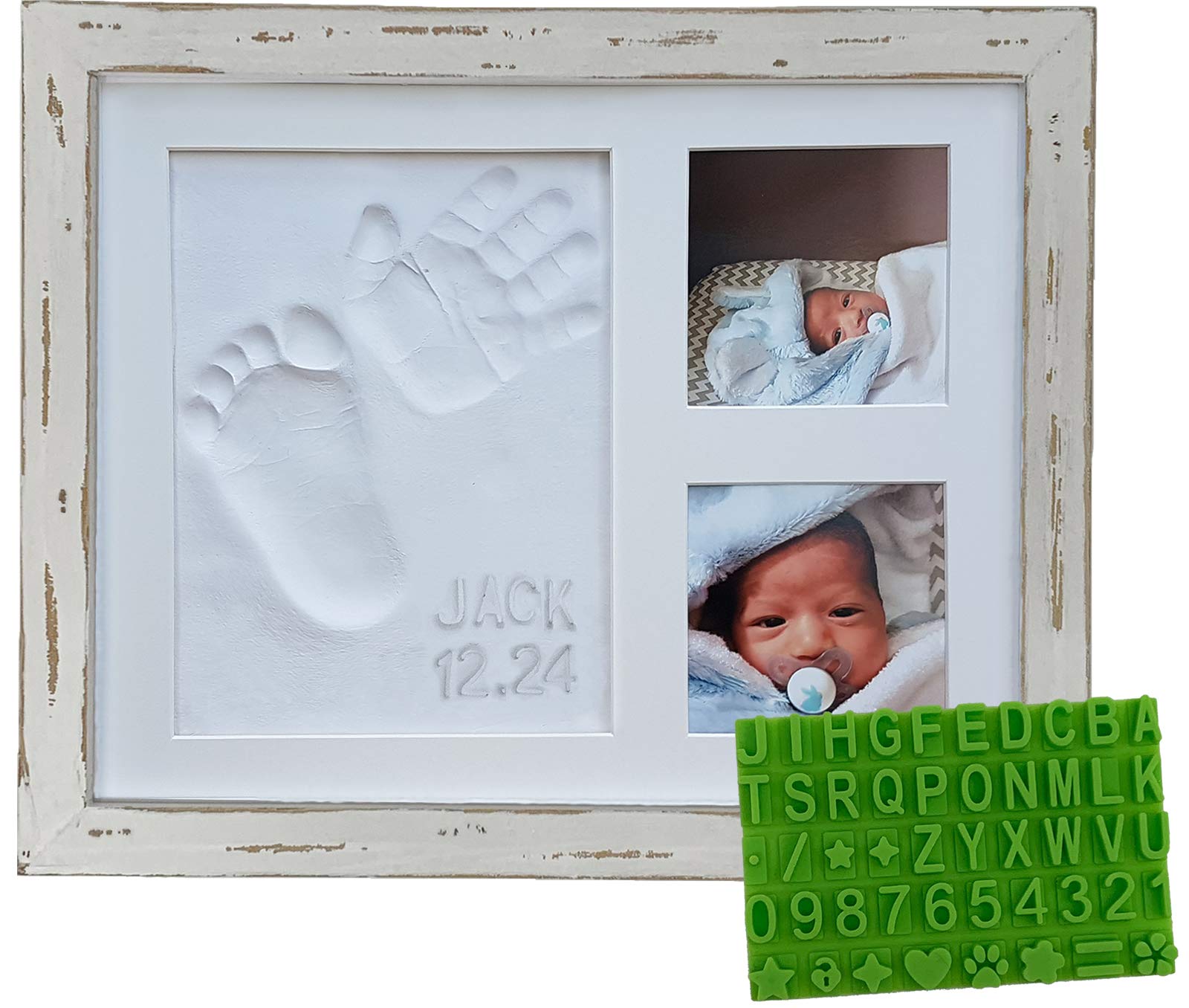 Baby Hand and Footprint Kit - Baby Footprint Kit, Newborn Keepsake Frame,  Baby Handprint Kit, Personalized Baby Gifts, Nursery Decor, Baby Shower  Gifts for Girl…