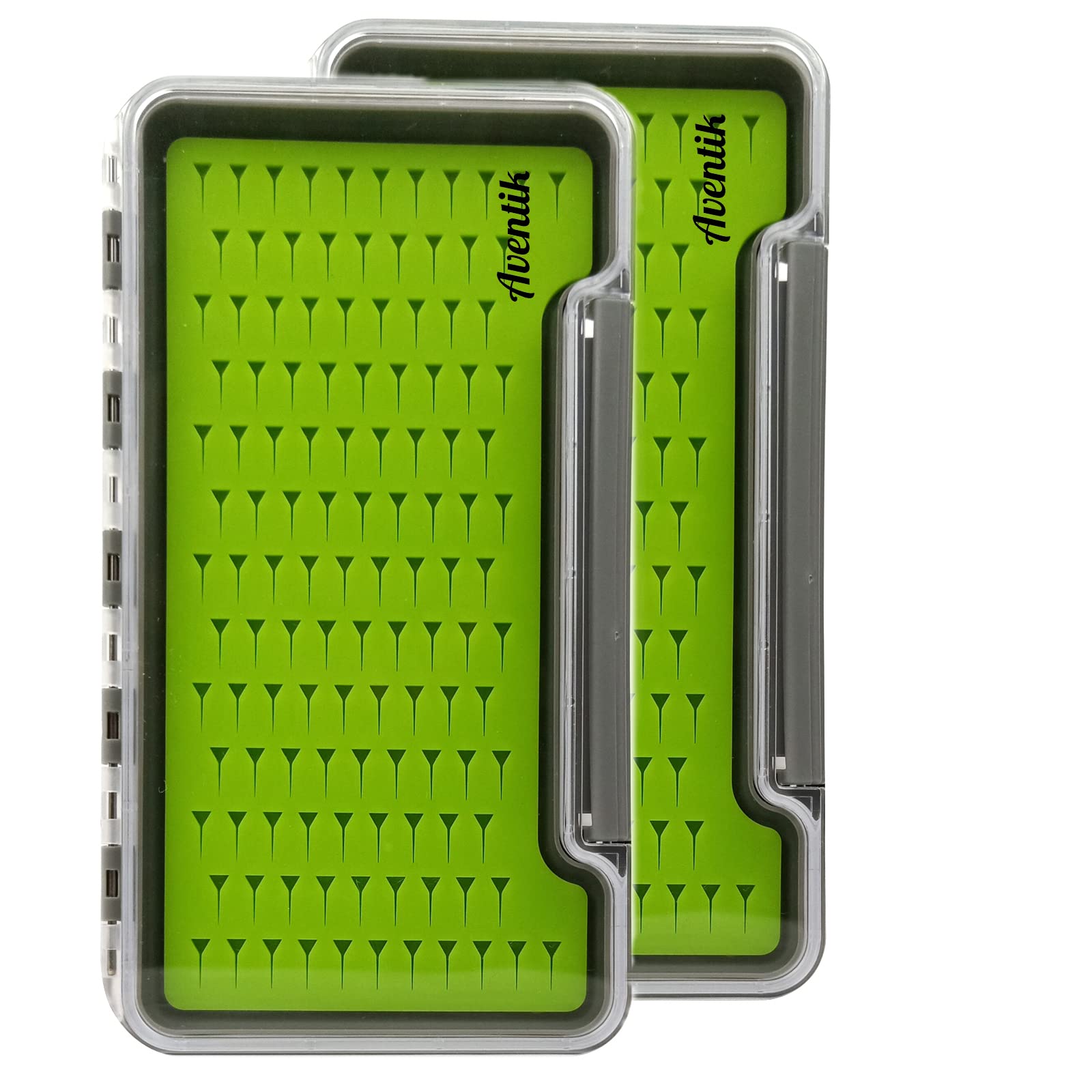 Aventik Fly Fishing Boxes Silicone Super Slim Fishing Storage