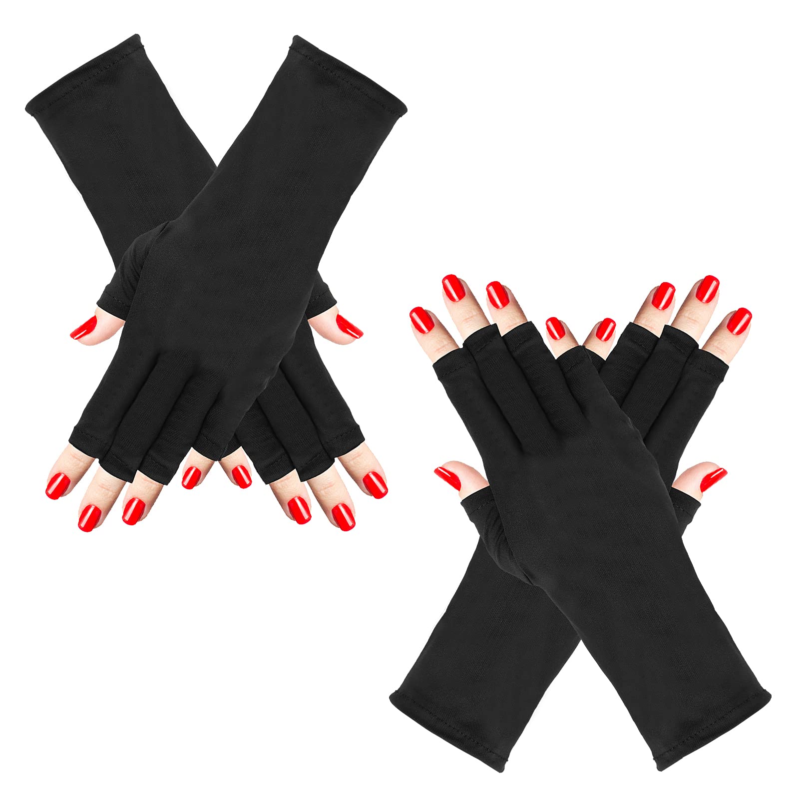 Women Sunscreen Fingerless Gloves UV Protection Driving Fishing