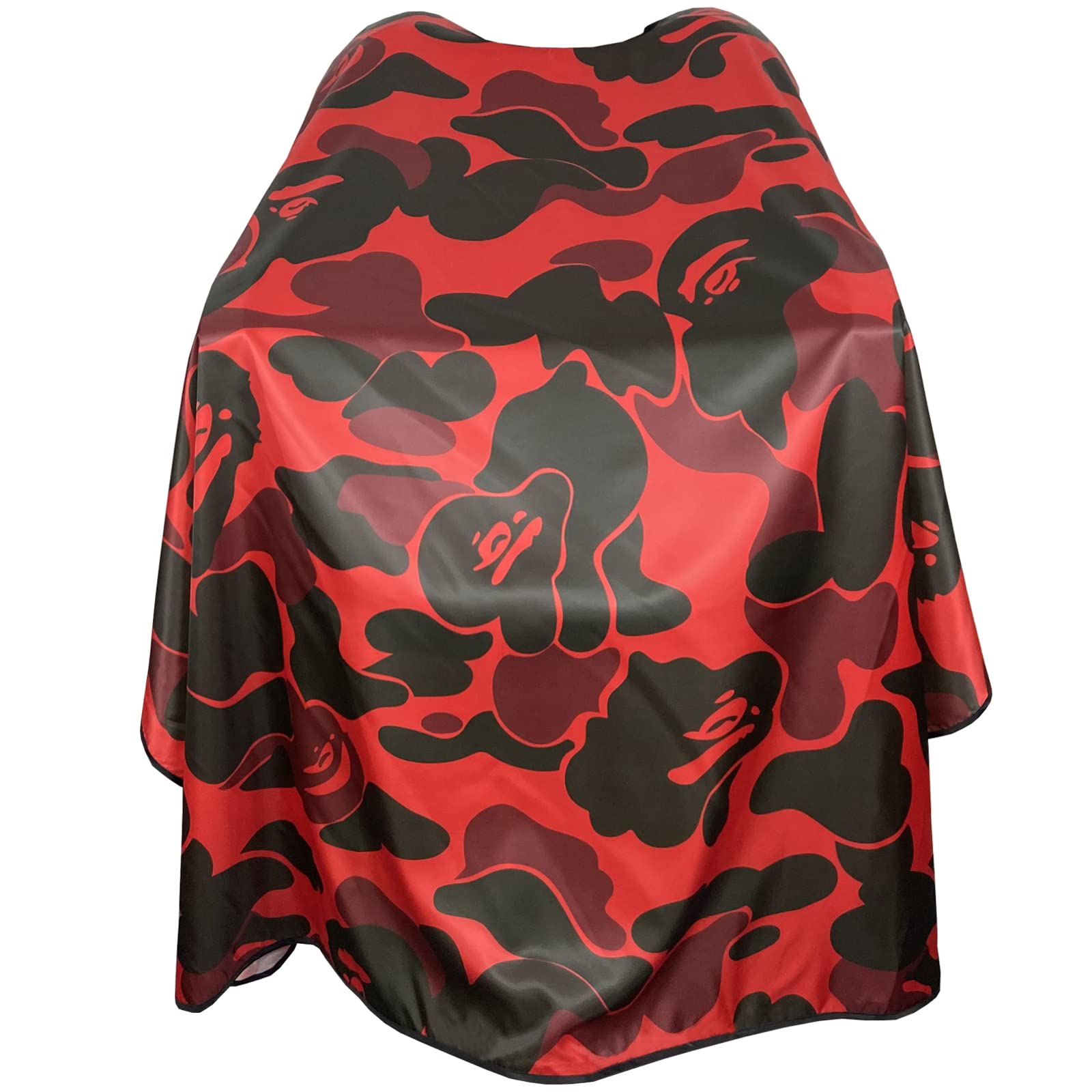 barber cape Supreme Black And Red