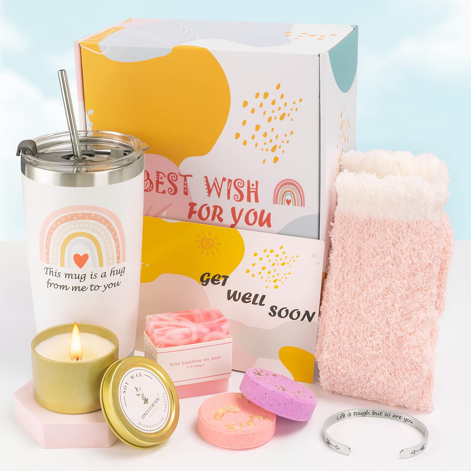Get Well Soon Gifts for Women - Care Package Thinking of You Gifts -  Rainforest Medspa