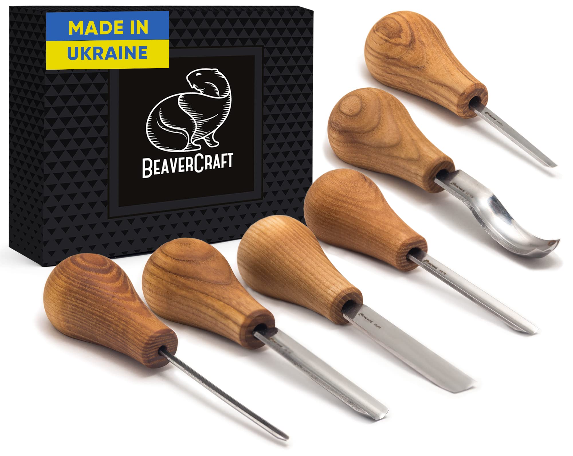 BeaverCraft Wood Carving Tools SC05 Wood Carving Kit Wood Carving