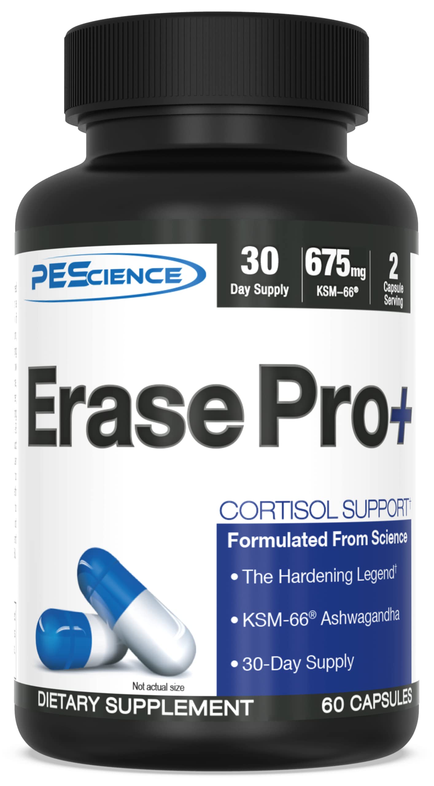 PEScience Erase Pro +, Natural Testosterone Booster, Cortisol Blocker