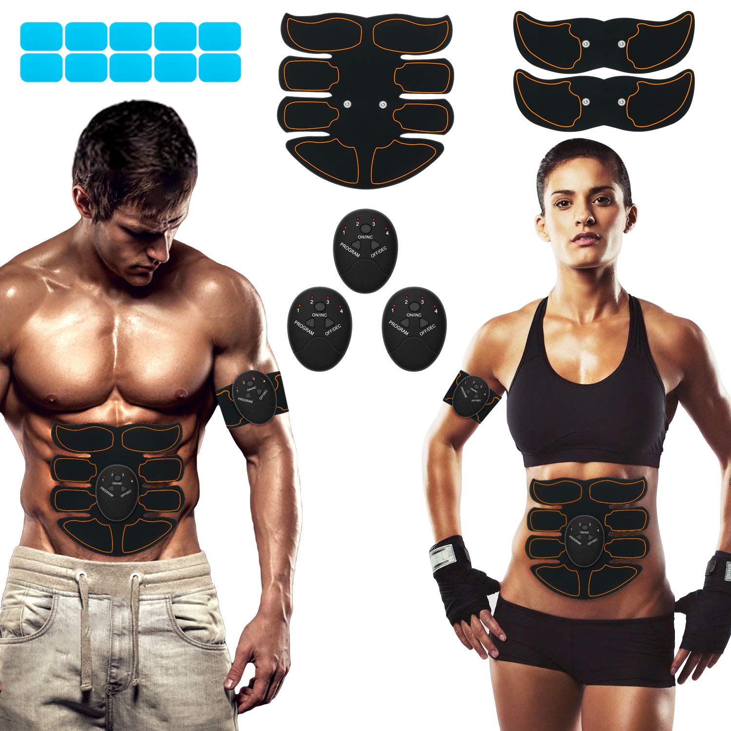 SPORTLIMIT Abdominal Muscle Toner, Portable Fitness Workout Equipment for  Men Woman Abdomen/Arm/Leg Home Office