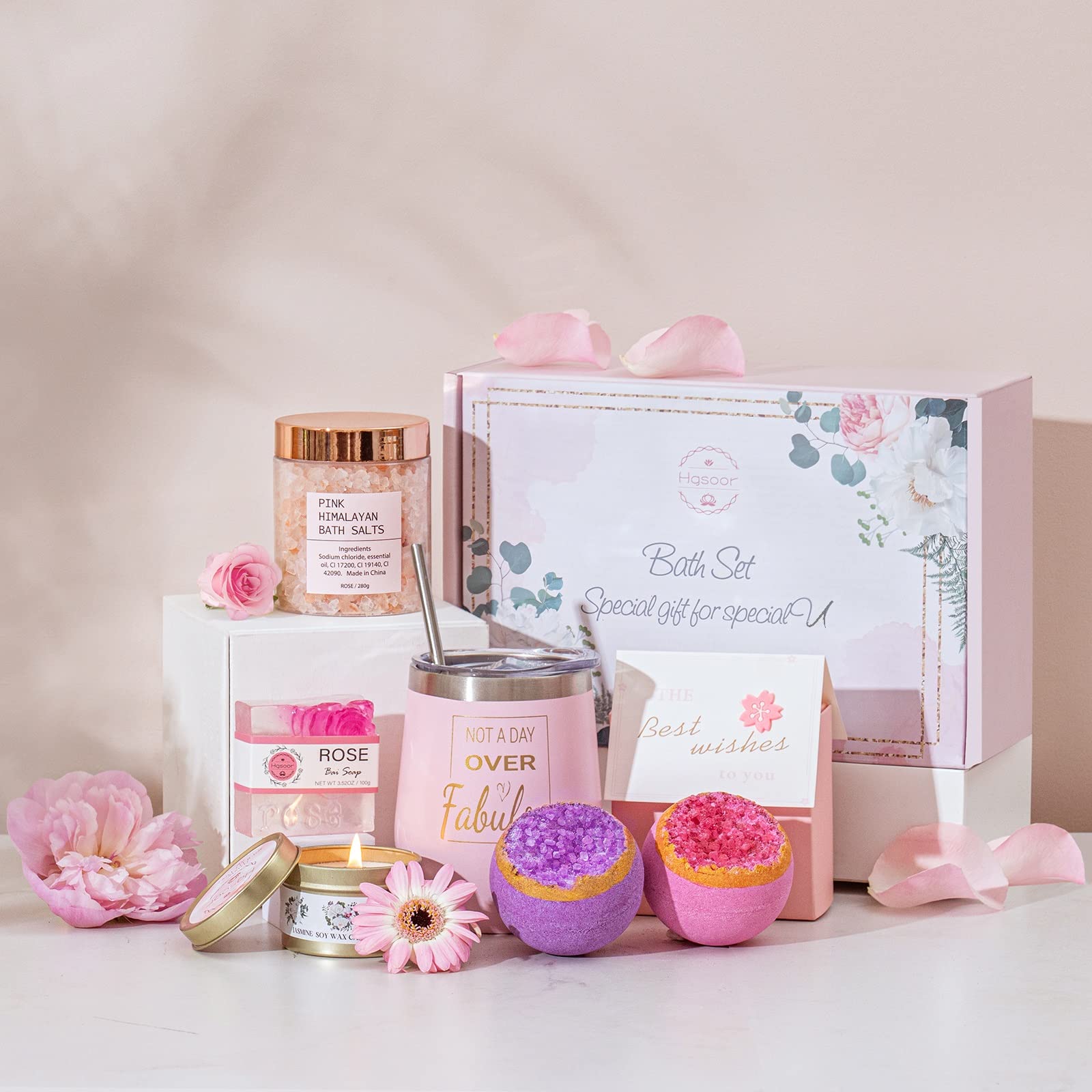 Mothers Day Gifts for Mom, Happy Birthday Gift Box, Spa Gift Set