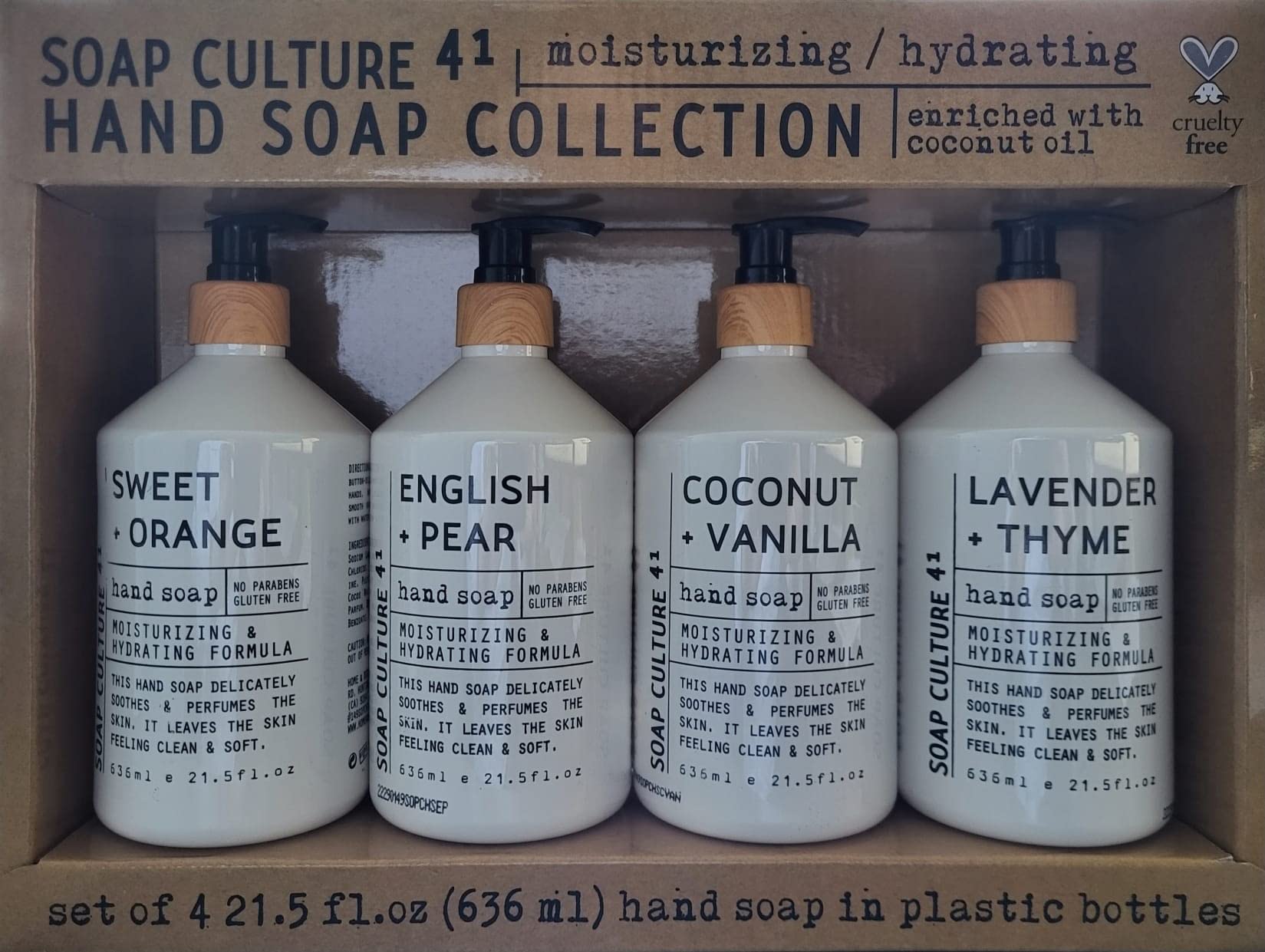 Soap Culture Hand Soap Collection 4 Pack Scents (1) Sweet Orange (1