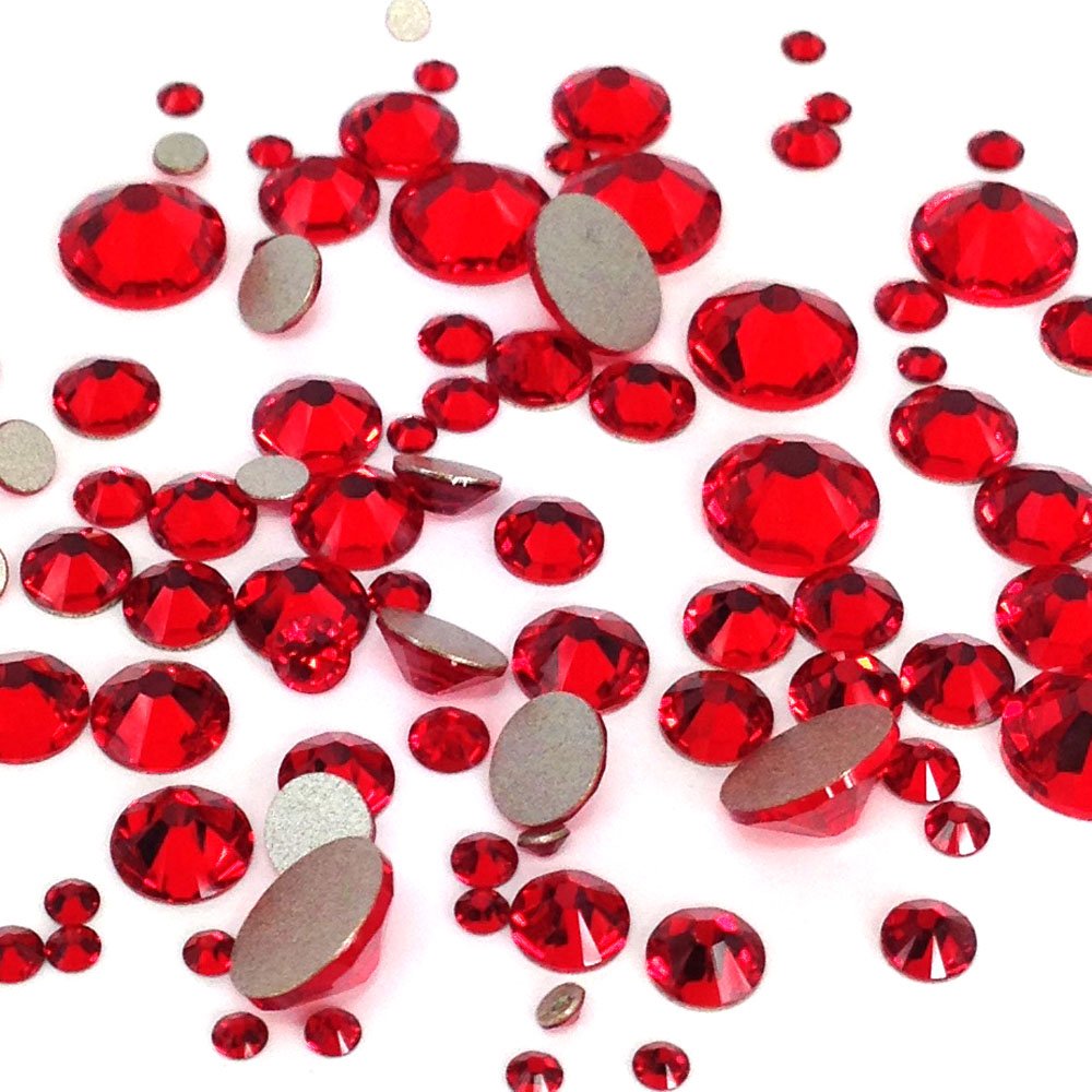 LIGHT SIAM (227) red 144 pcs Swarovski 2058/2088 Crystal Flatbacks