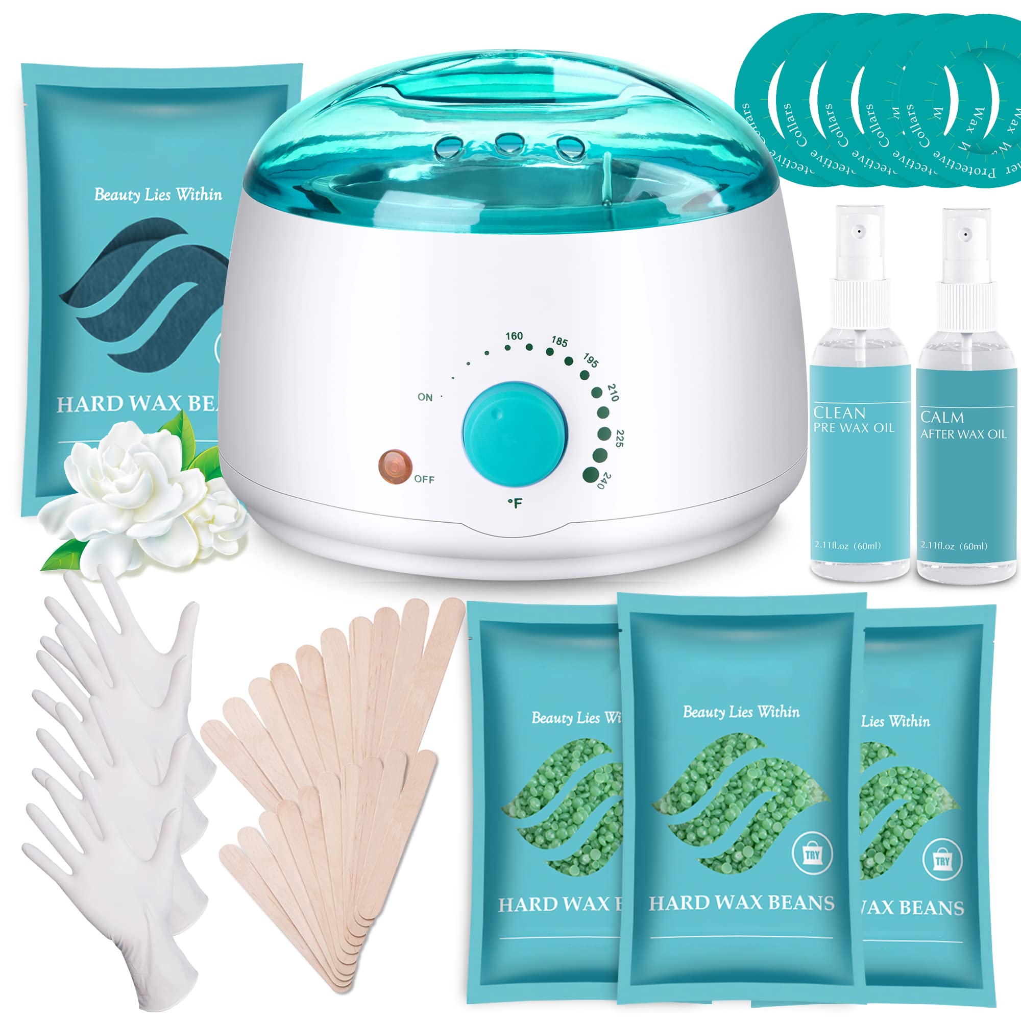 Y.F.M 500mL Professional Wax Warmer Hair Removal Waxing Kit w/ 4 Wax B –  Luckyfine