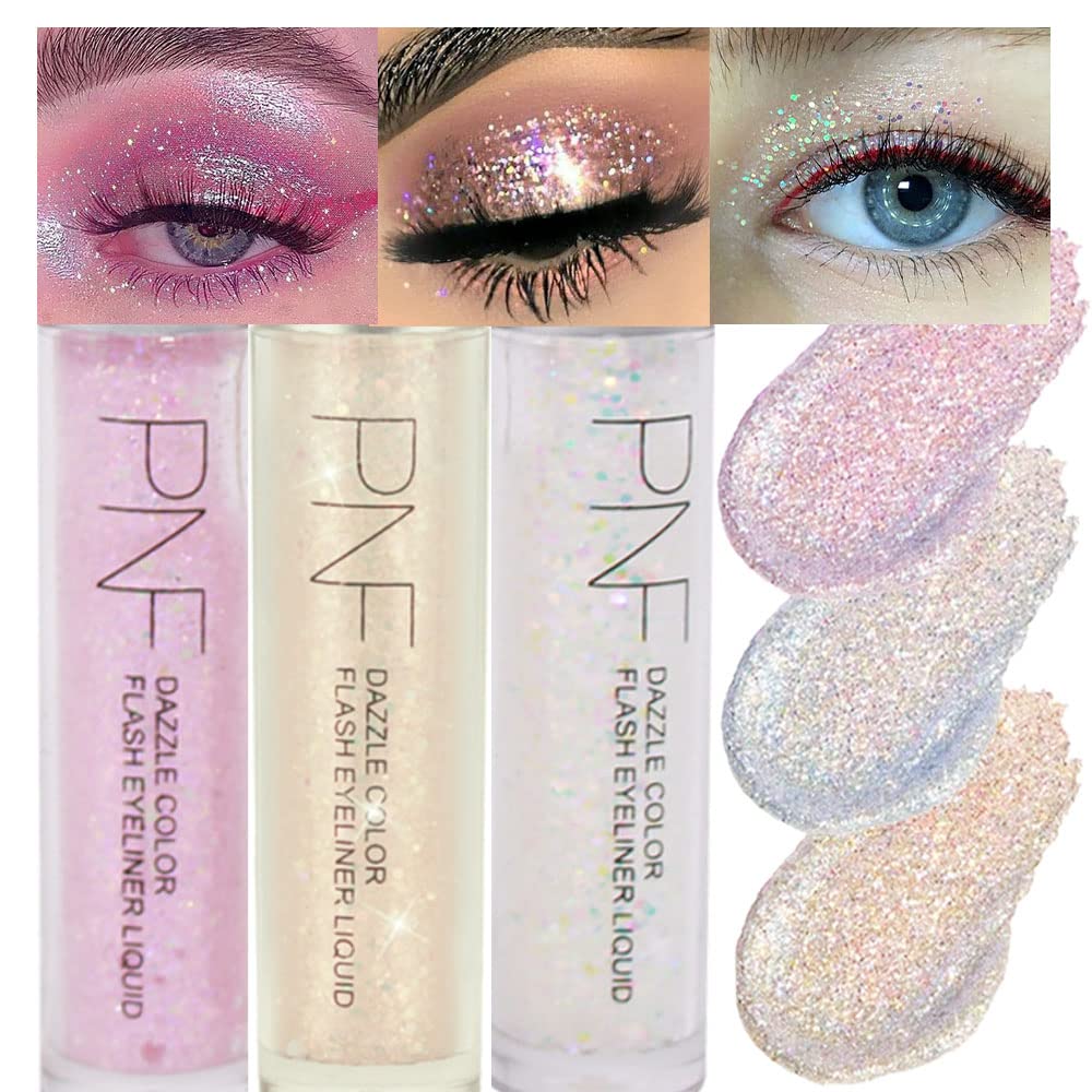 4 Colors Liquid Glitter Eyeshadow Eyeliner Eye Makeup Sticks