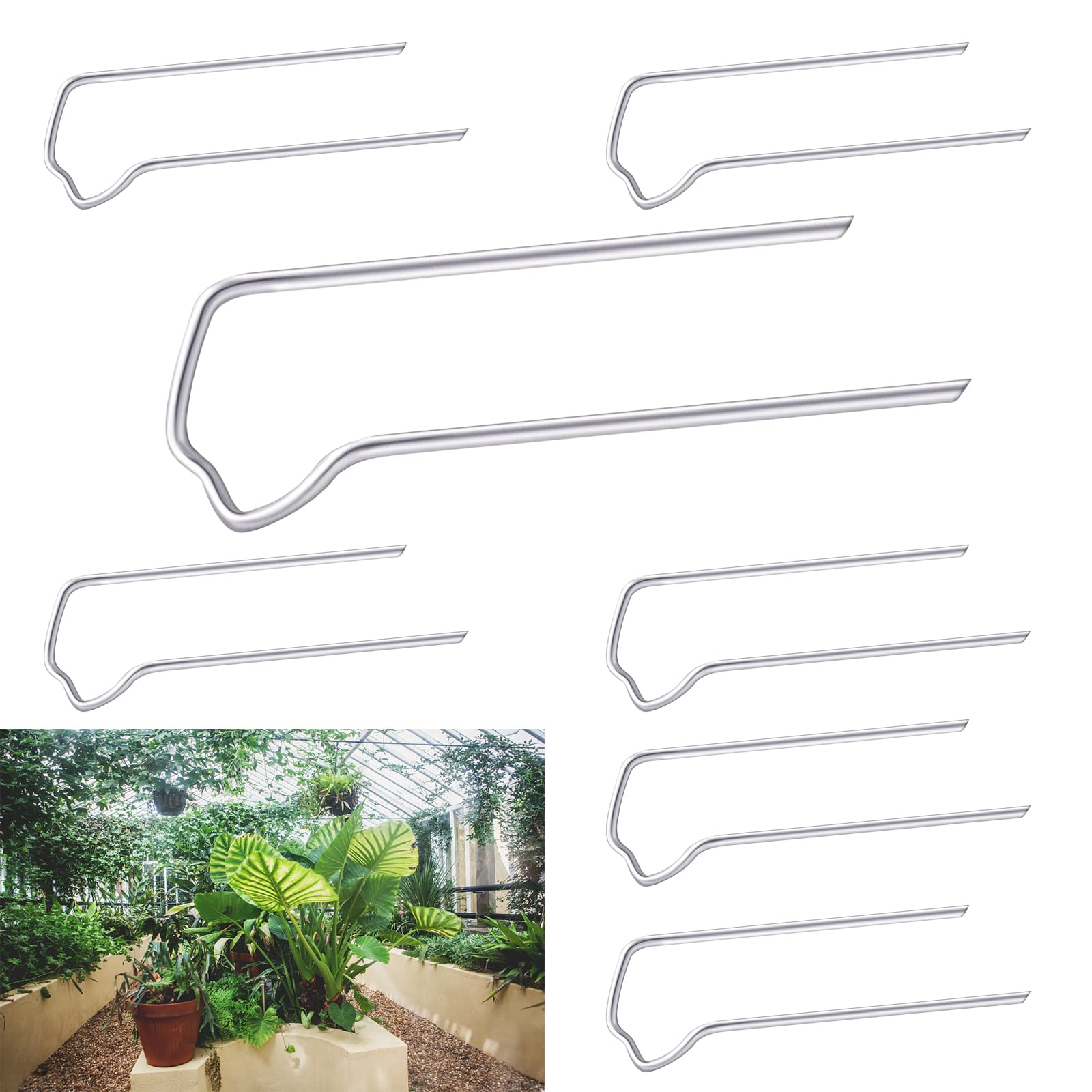 160PCS Floral Pins Greening Pins 1.7 Inch UShape Floral Fern Pins