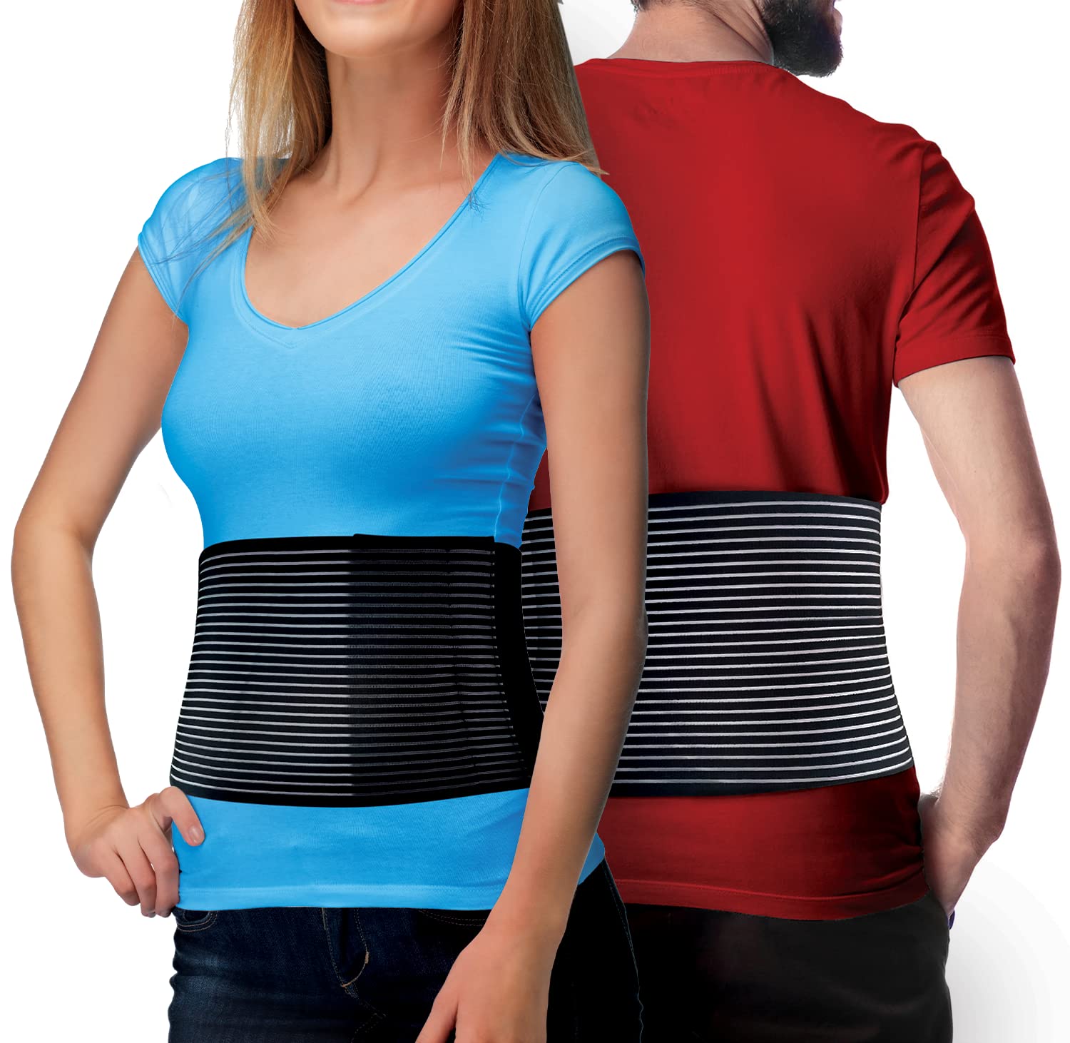 Hernia Belt for Men or Women - Abdominal Binder Lower Waist Support Belt  for Umbilical Hernias 