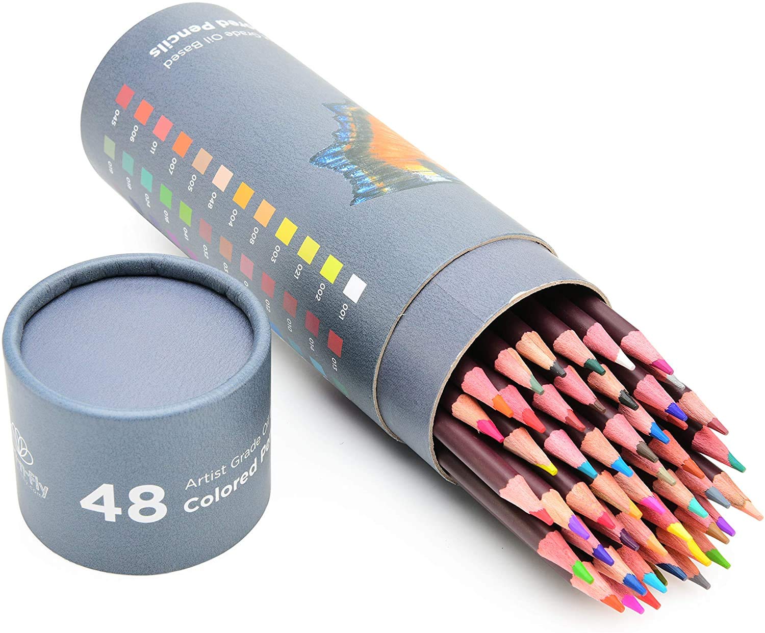 12/48 Count Long-lasting Colored Pencils Presharpened Color Pencil Set