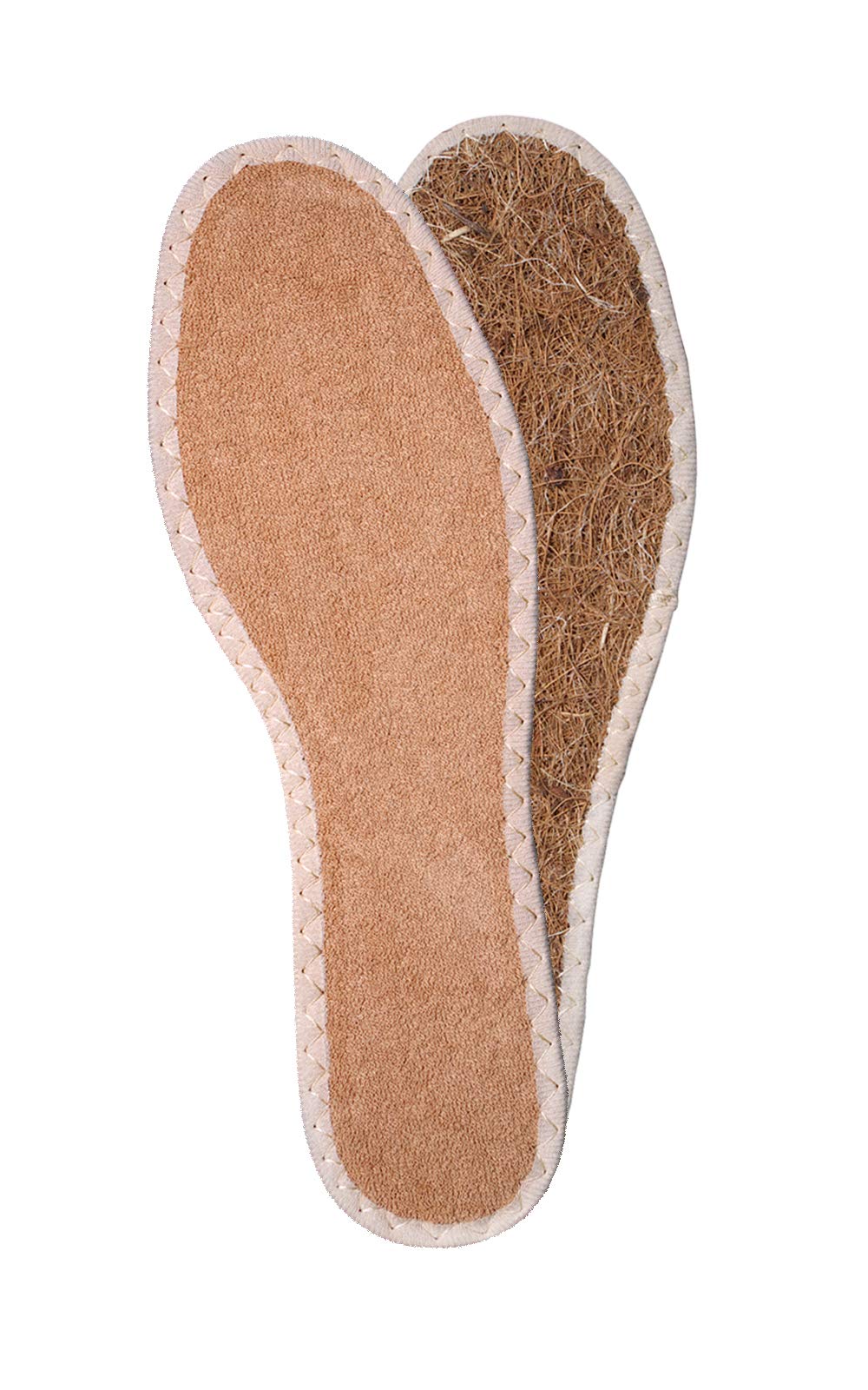 Shoe Insoles Inserts with Natural Coconut Fibres and Terry Cloth - MicroClimate for Your Feet - Eco (Men / 8 / 41 EUR / 7 UK)