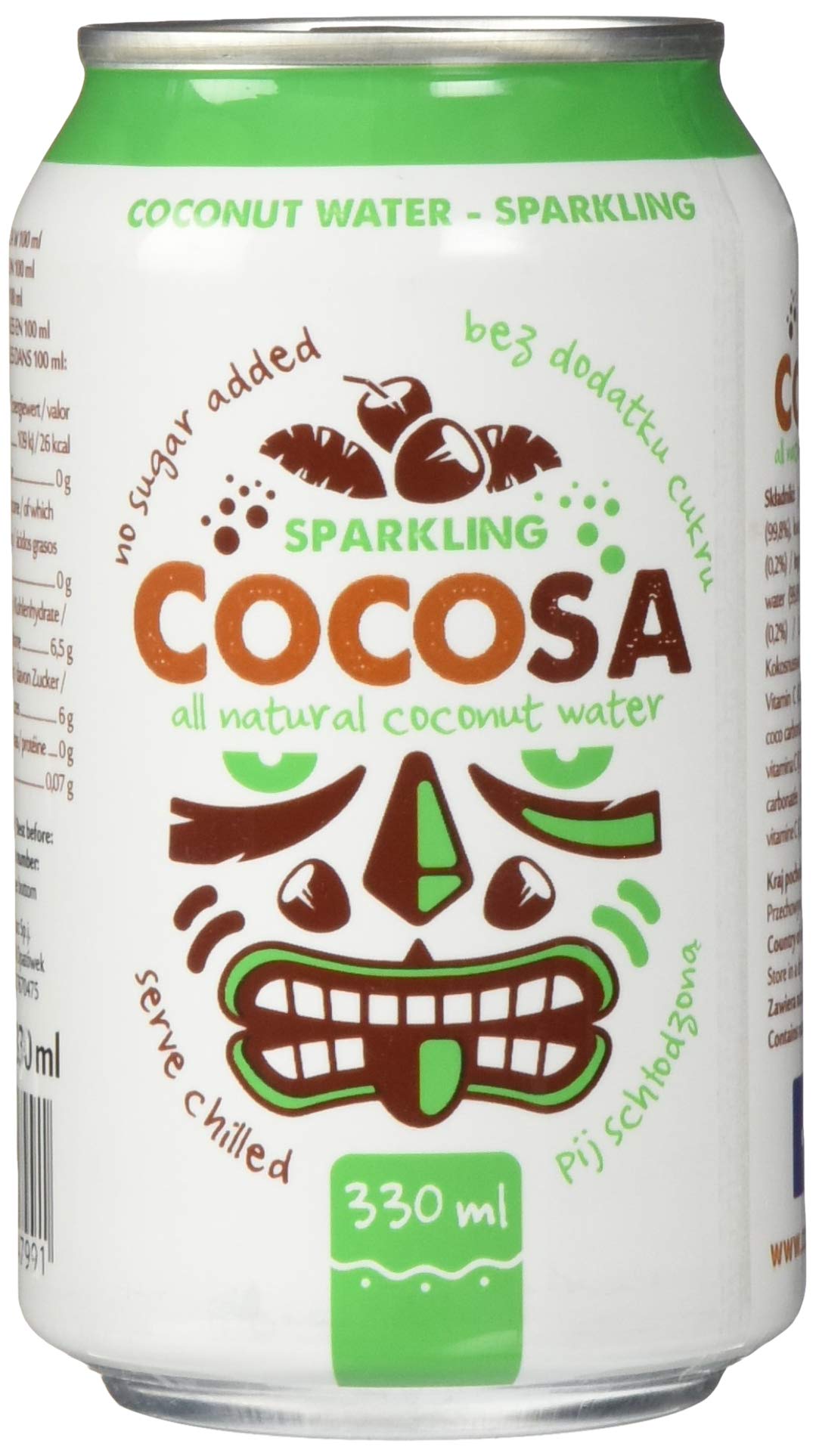 Buy Cocosa Sparkling Coconut Water 330ml - Natural Sugar