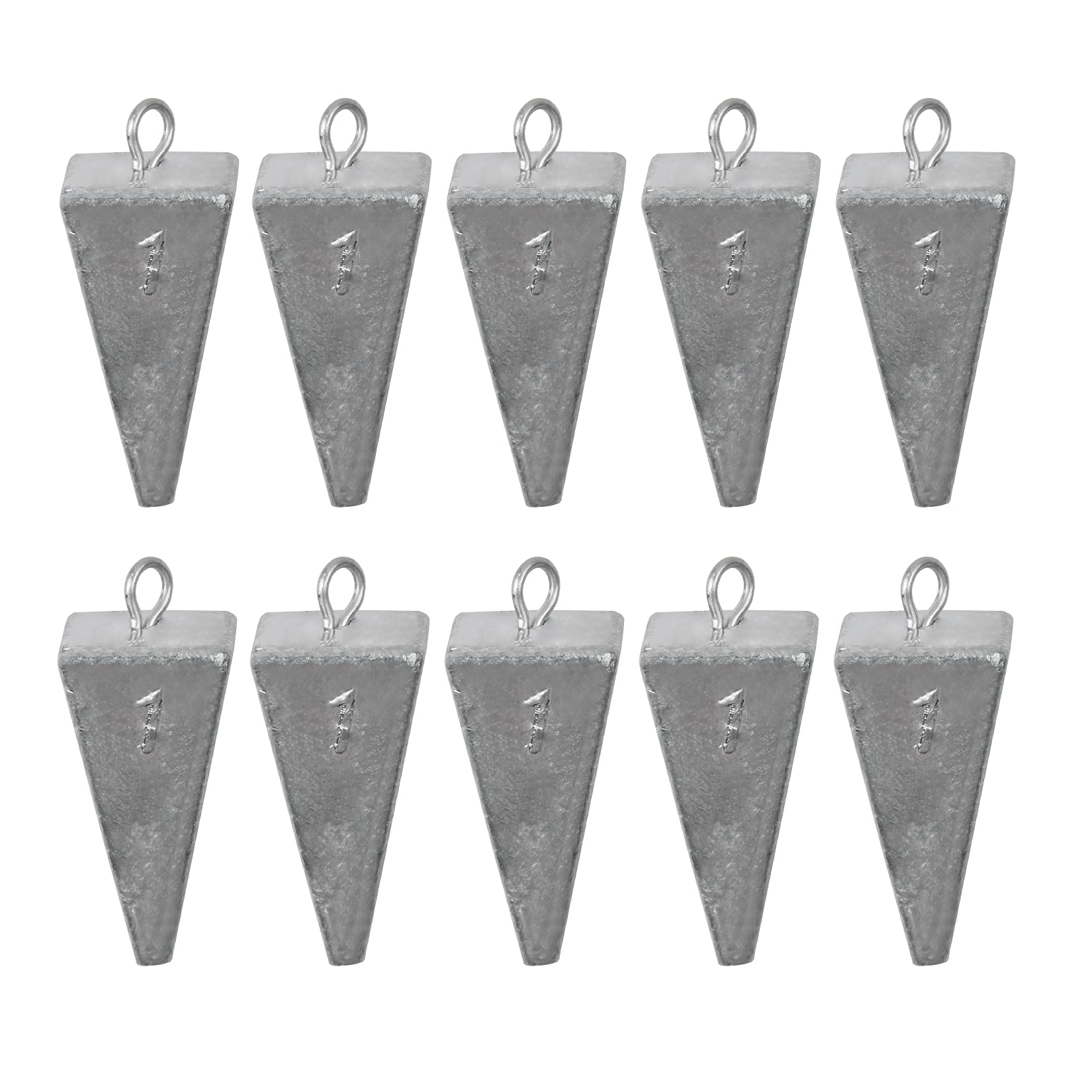 Pyramid Sinkers Fishing Weights Kit Bullet Fishing Weights Sinkers for Ocean  Saltwater Surf Fishing Gear Tackle 1oz 2oz 3oz 4oz 5oz 6oz 8oz 1oz - 10pcs