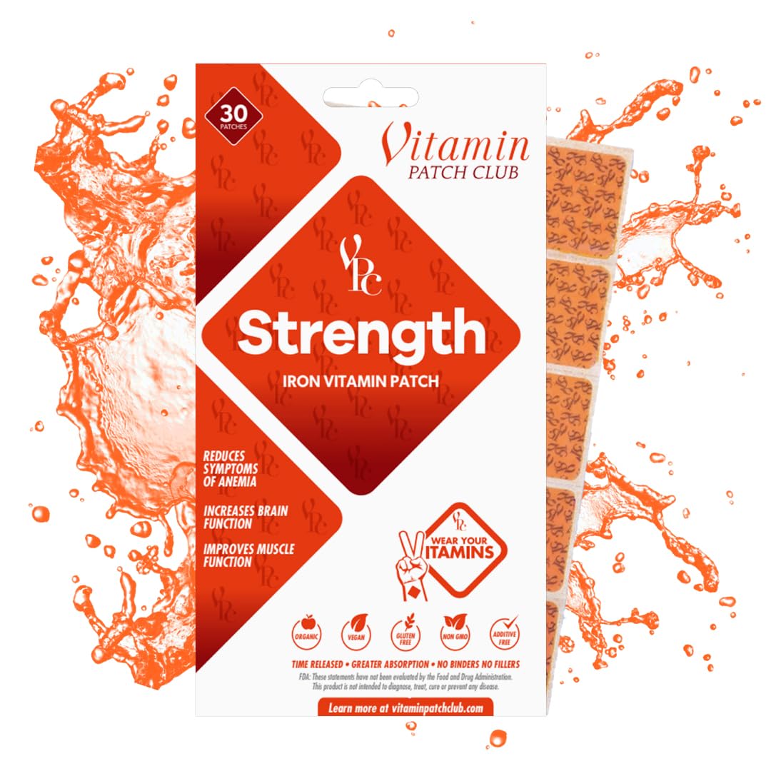 Vitamin Patch Club Strength Iron Topical Patches Containing