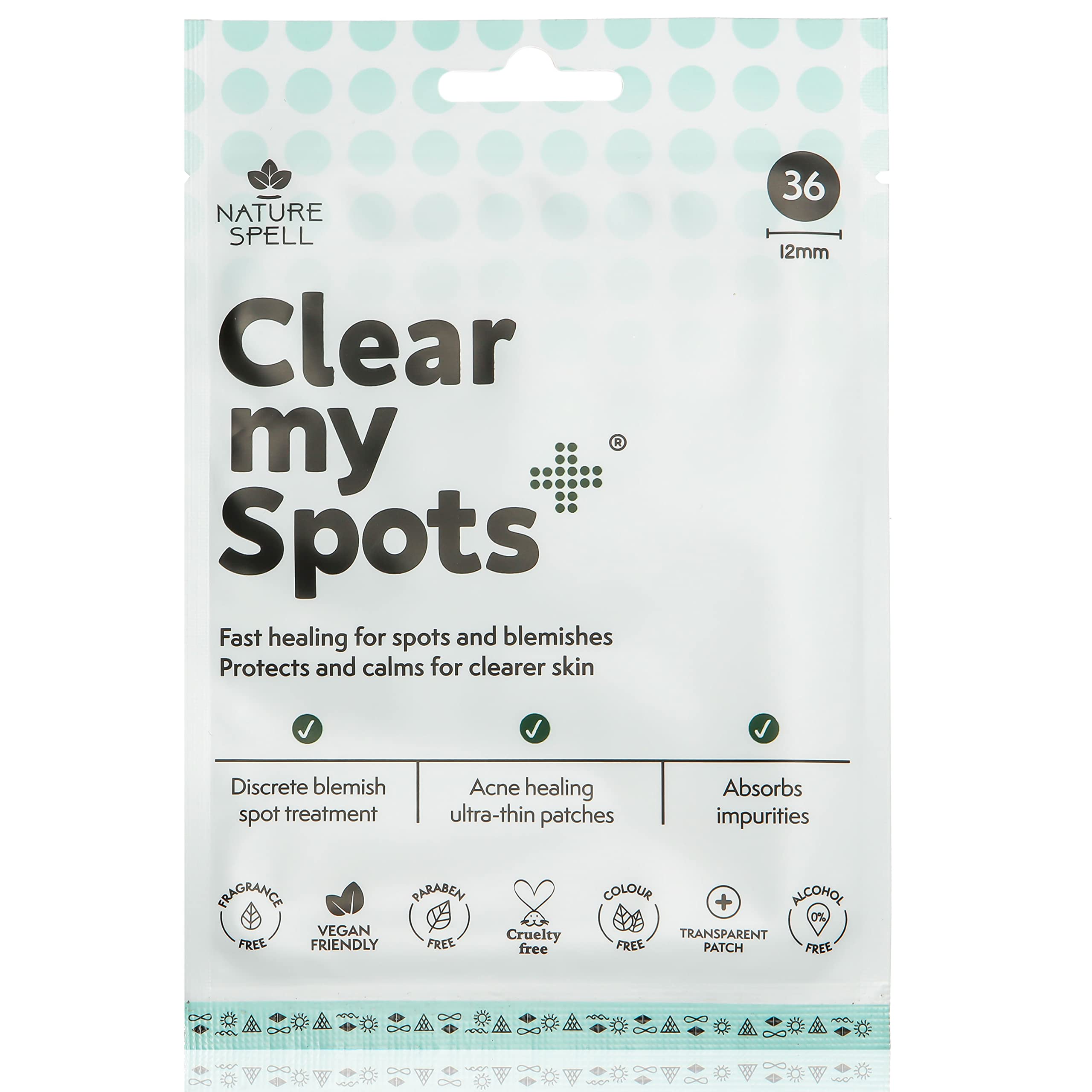Clear My Spots Pimple Patches by Nature Spell - 36 Translucent