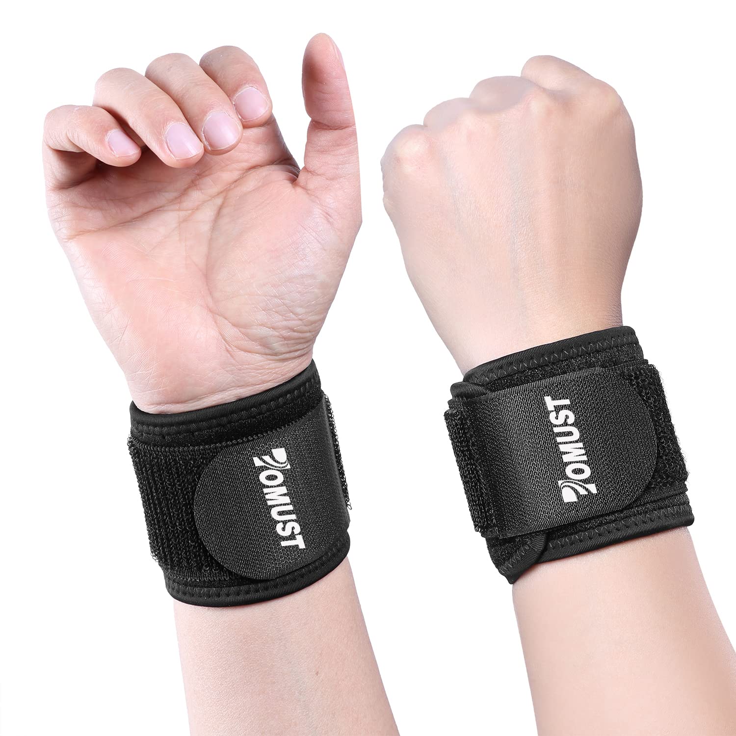2PCS Weightlifting Wrist Straps Strength Training Adjustable Non