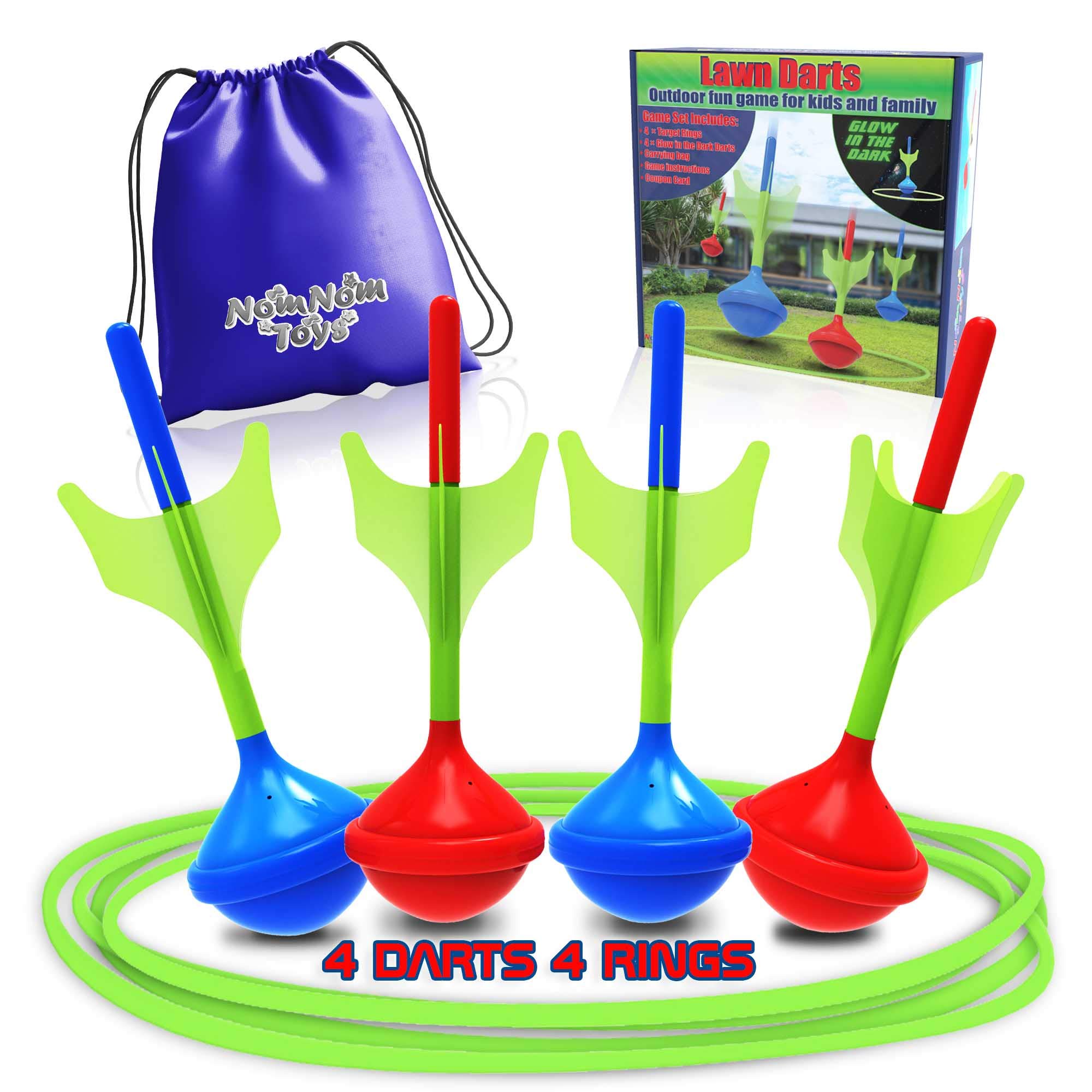 6PK Glow Toss Set Kids Ring Toss Game For Carnival Garden Backyard Outdoor  | eBay