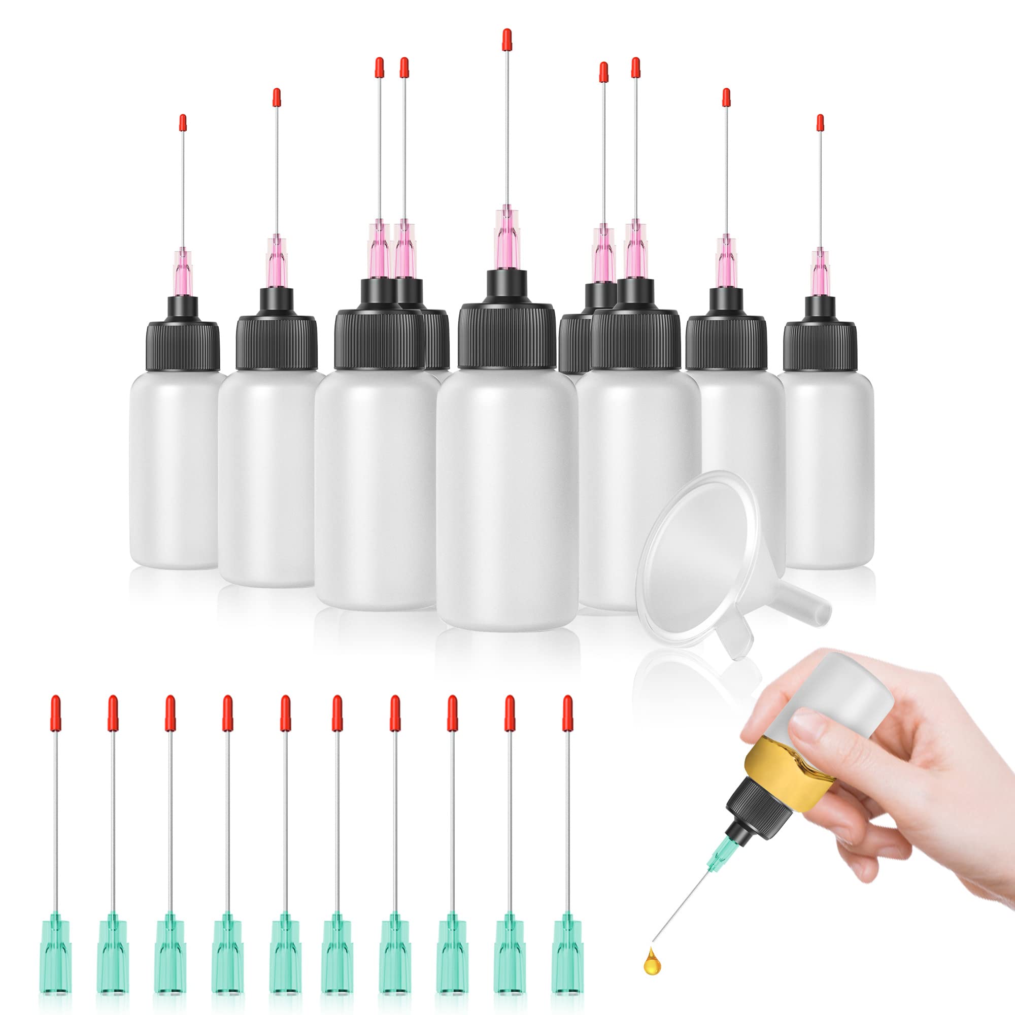 10 Pcs Needle Oiler (1 OZ), Precision Tip Applicator Bottle, Medical Grade  LDPE Gun Oil Bottle