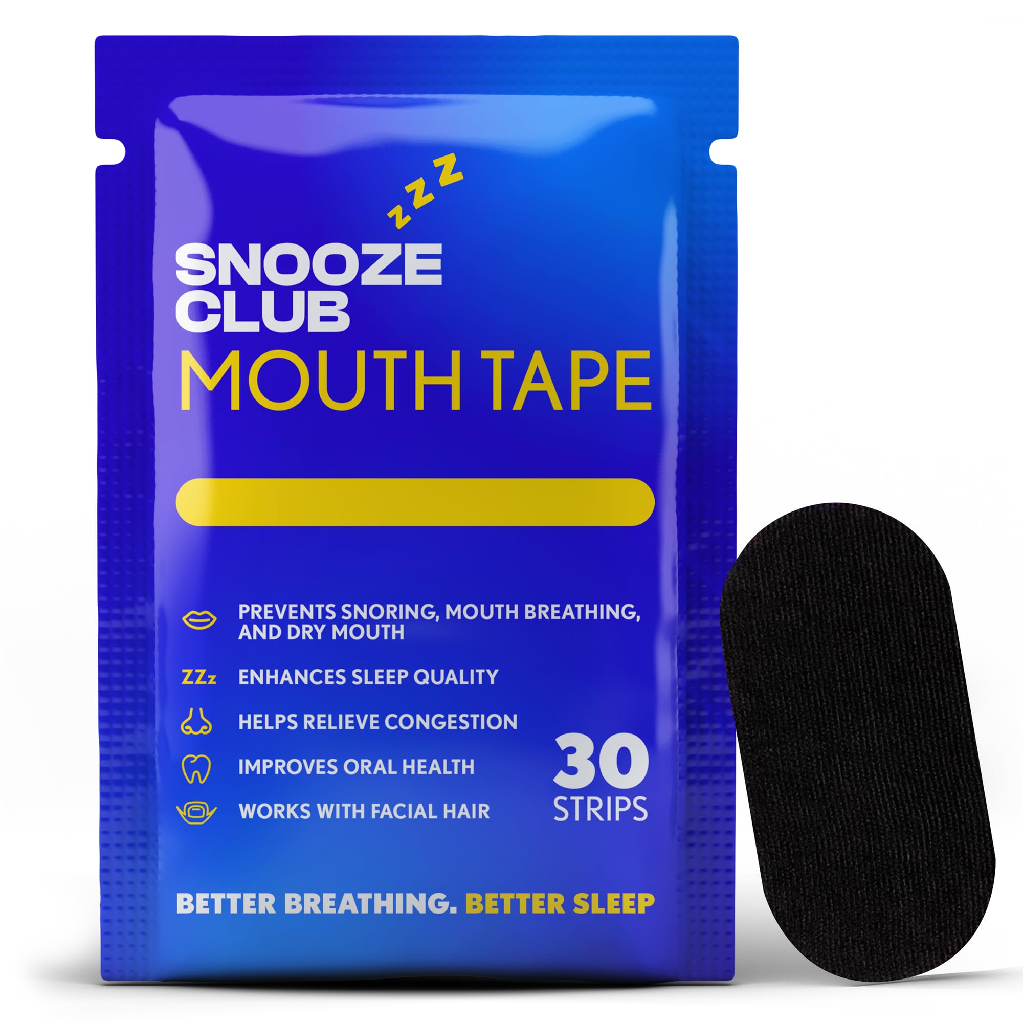 Snoring is bad for your sleep quality. Tape your mouth shut at
