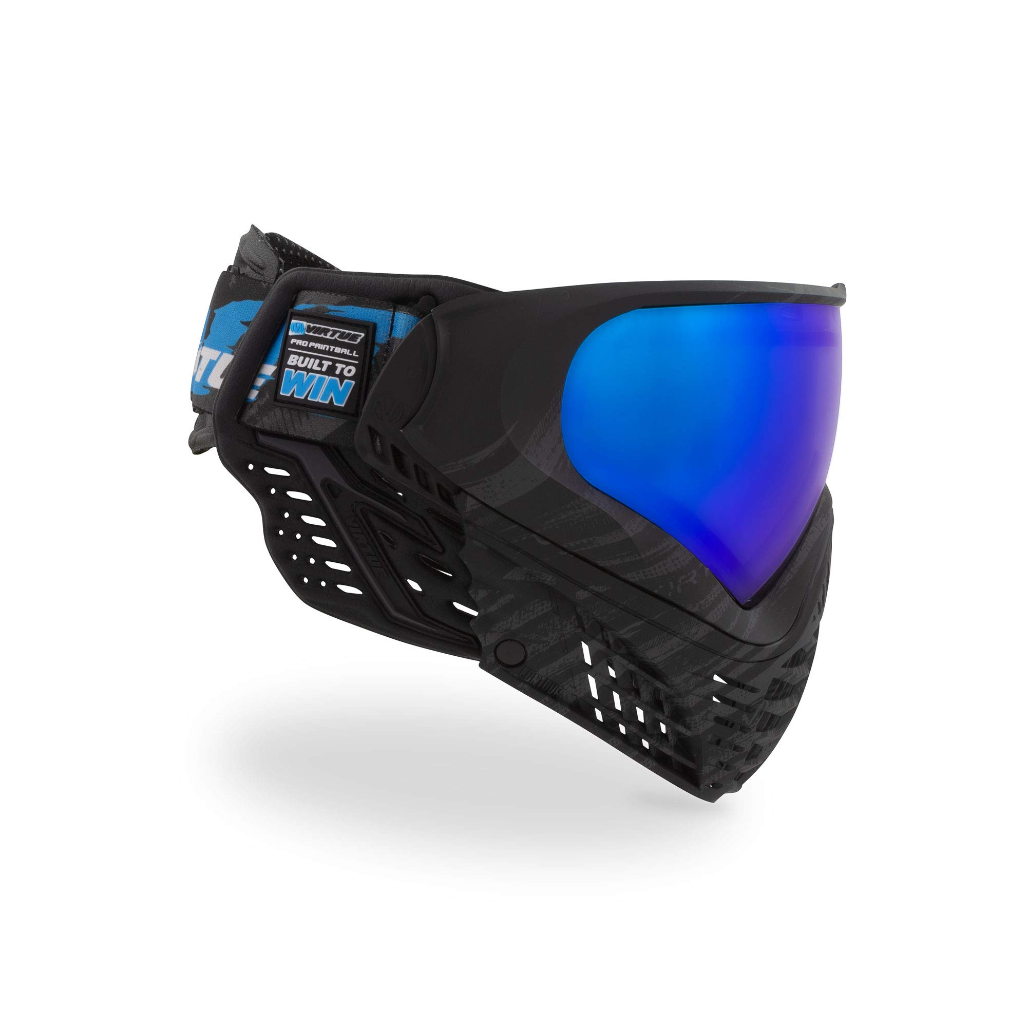 Virtue VIO Paintball Goggles/Masks with Dual Pane Thermal Anti-Fog Lenses  Contour II - Graphic Black Ice