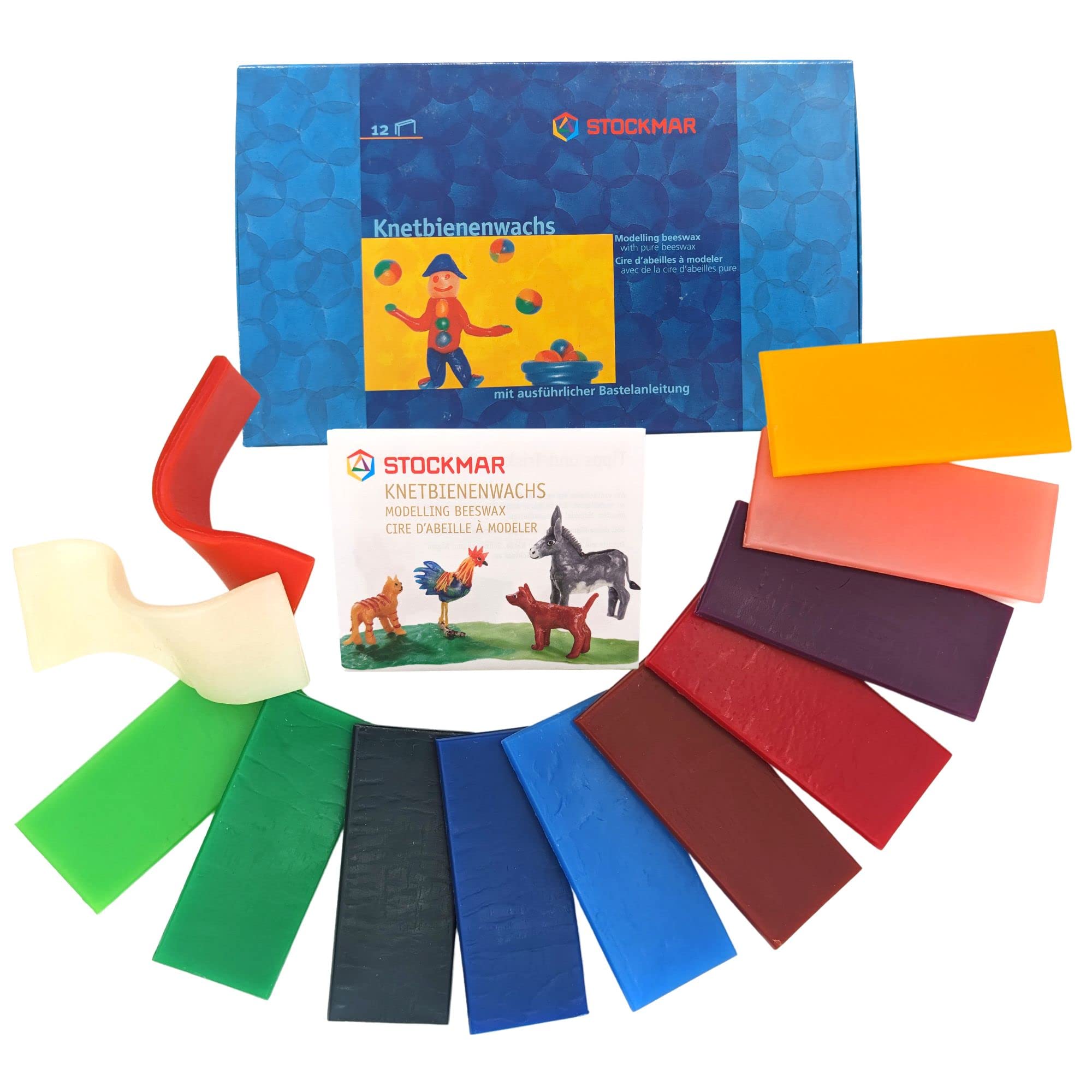 thumbnail image 2 of Stockmar Modeling Beeswax 3-Piece Orange - Natural Scented Art Supplies For Kids 2 of 14