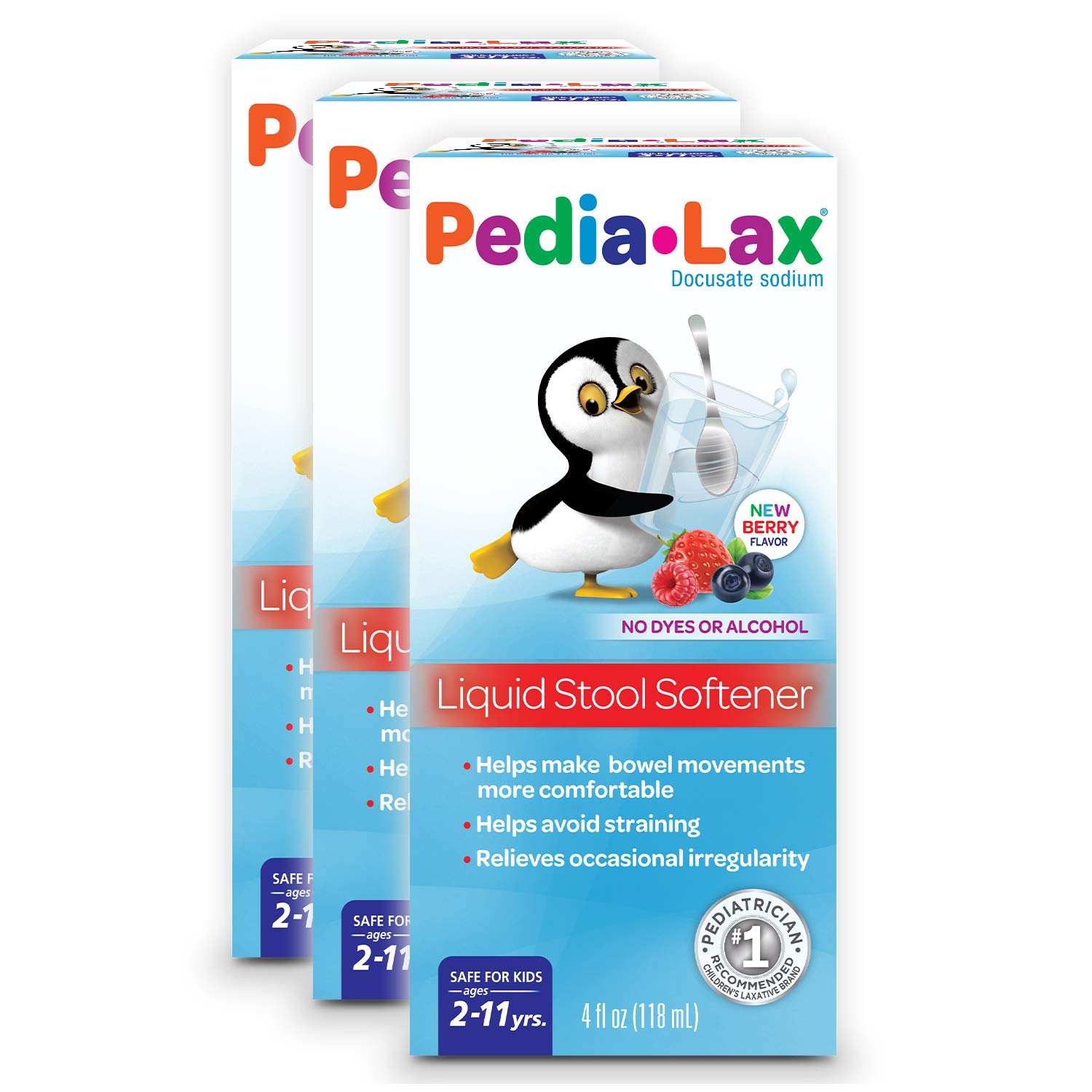 Pedia-Lax Laxative Glycerin Suppositories for Kids, Ages 2-5, 12 Count 