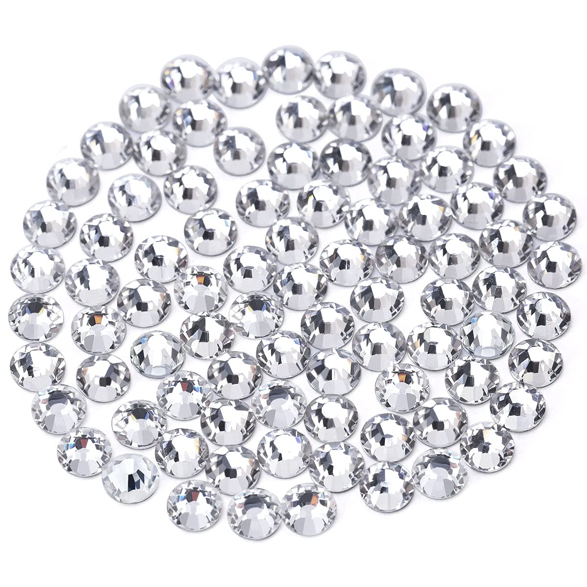 Novani Rhinestones 1440pcs SS20 Glass Rhinestones Crystal Flatback Gemstones  for Crafts Nails Makeup Bags and Shoes