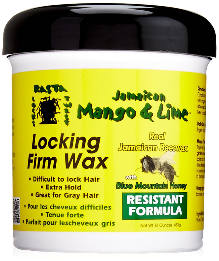 Jamaican Mango & Lime, Locking Firm Hair Wax Extra Hold With Real Beeswax &  Honey, 16