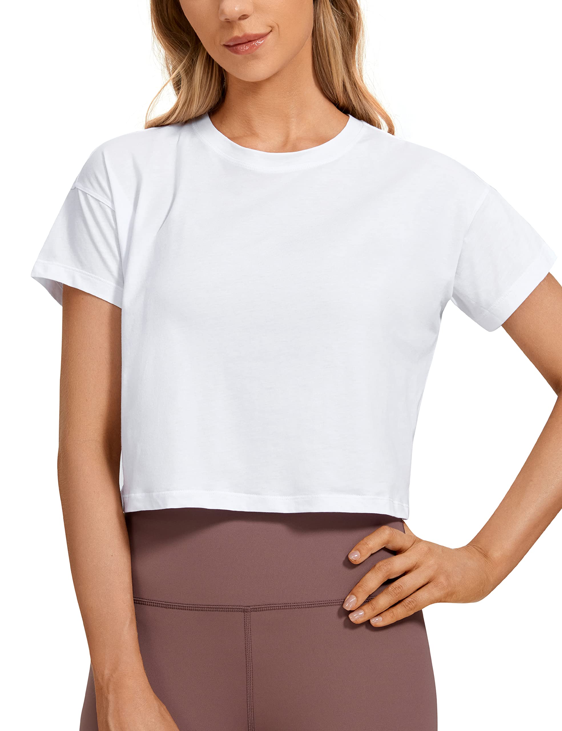 CRZ YOGA Women's Long Sleeve Workout Shirts Qatar