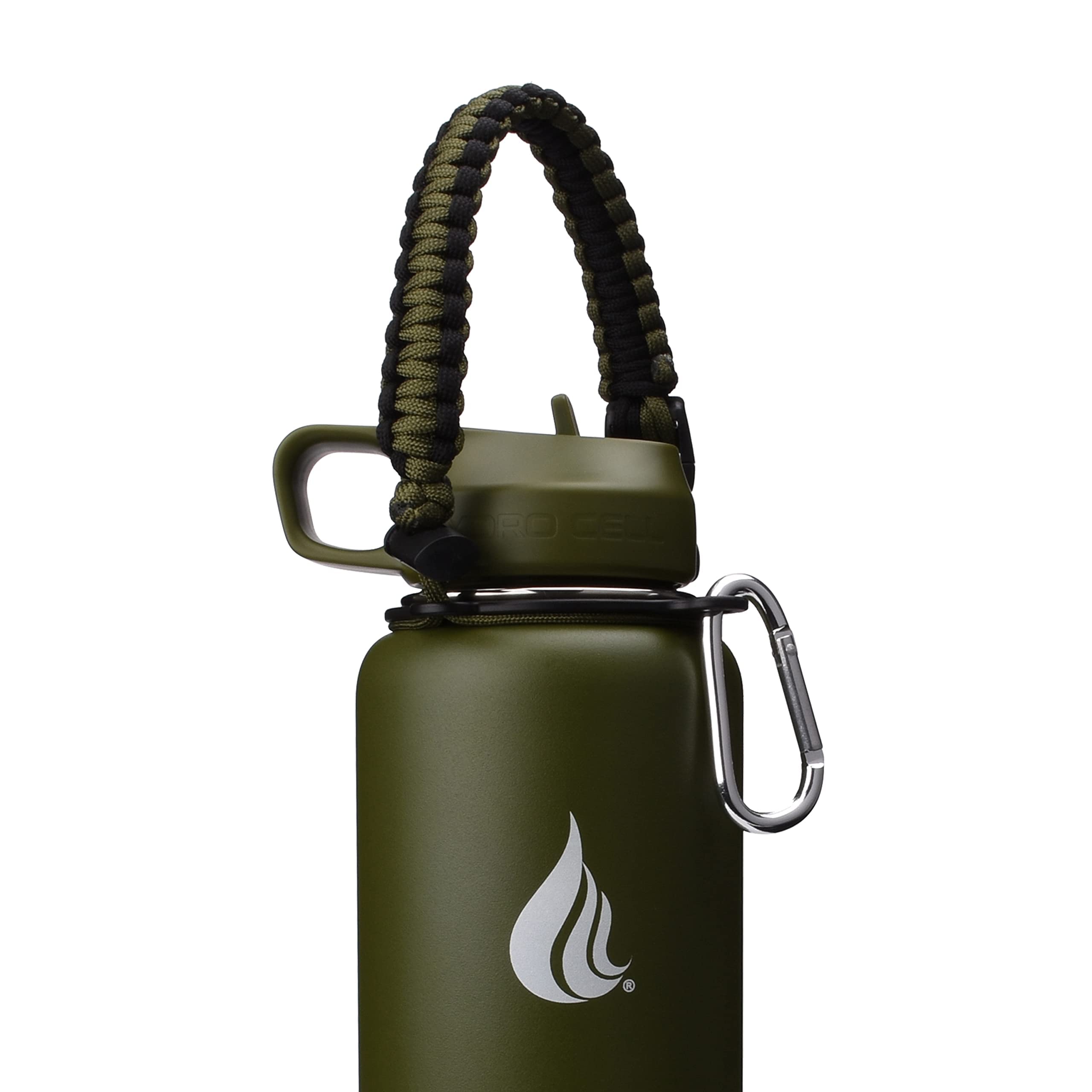 Handmade 32 Ounce Handle Carrier for Hydro Flask Widemouth Bottle 