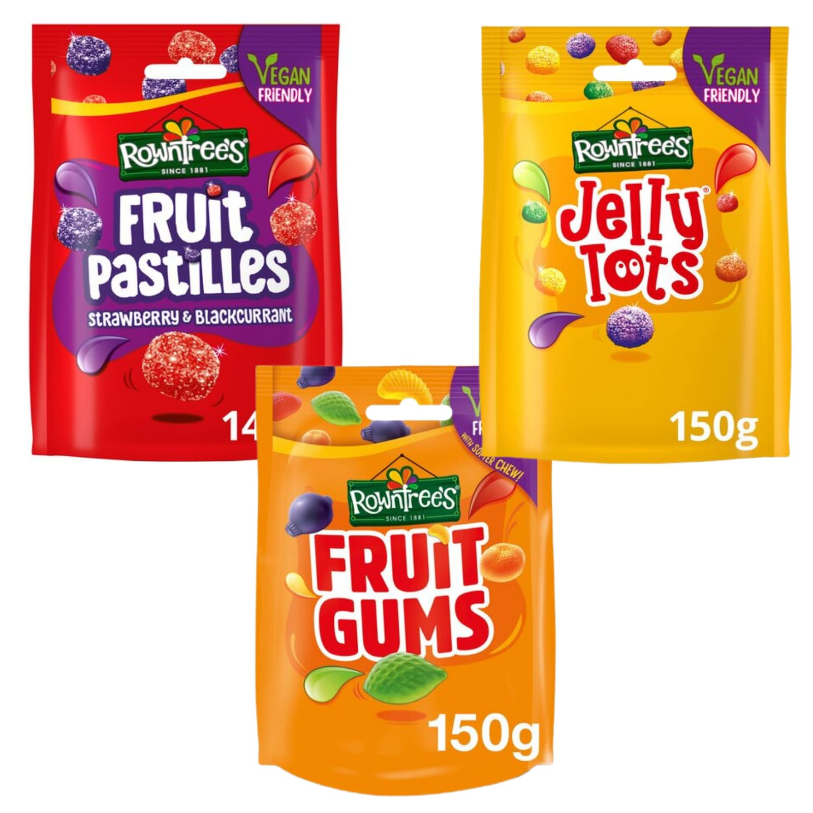 Rowntree s Sweets Sharing Bundle Fruit Pastilles Strawberry ...