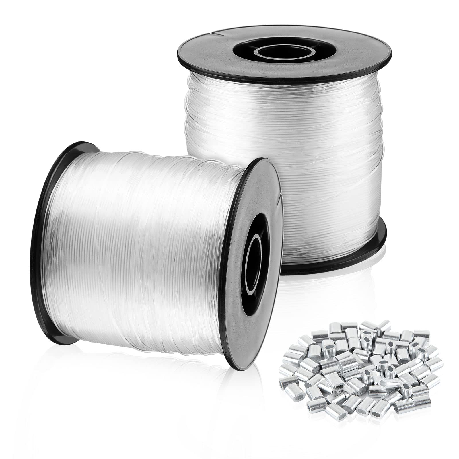 CertBuy 2 Roll 656 Feet Fishing Line for Balloon Garland, Strong Fishing  Line Clear, 0.8mm