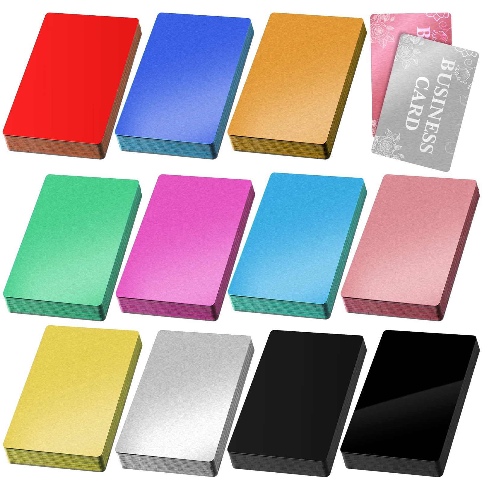 FONLAND Custom Metal Business Cards Multicolor Aluminium Alloy Personalize  Your Networking 100 Pcs/ Lot Fast Shipping - AliExpress