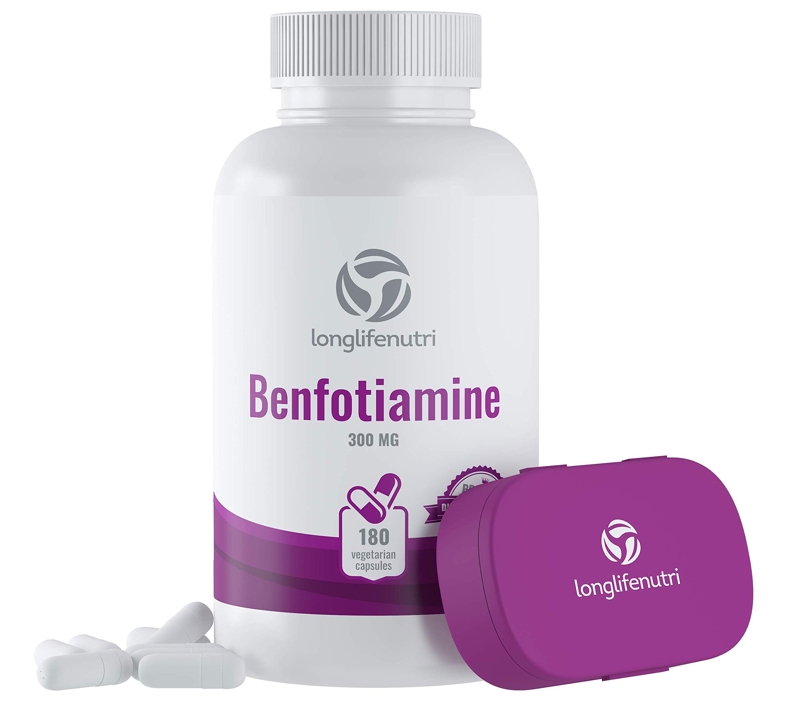 Benfotiamine 300mg 180 Vegetarian Capsules | Fat-Soluble Vitamin B1 ...