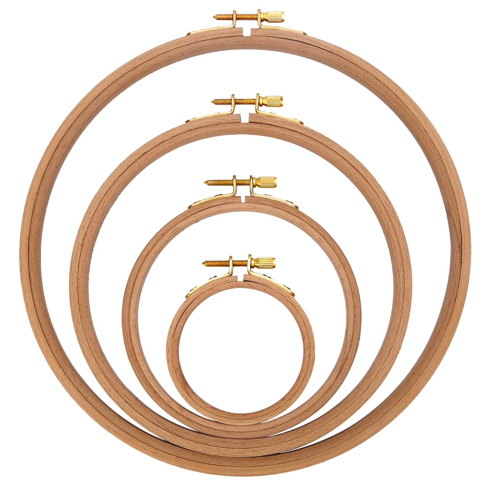 Better Crafts 6 Pieces Embroidery Hoop Wooden Circle Cross Stitch Hoop for  Embroidery and Art Craft Handy Sewing (4, 5, 7, 8, 9, 10) 