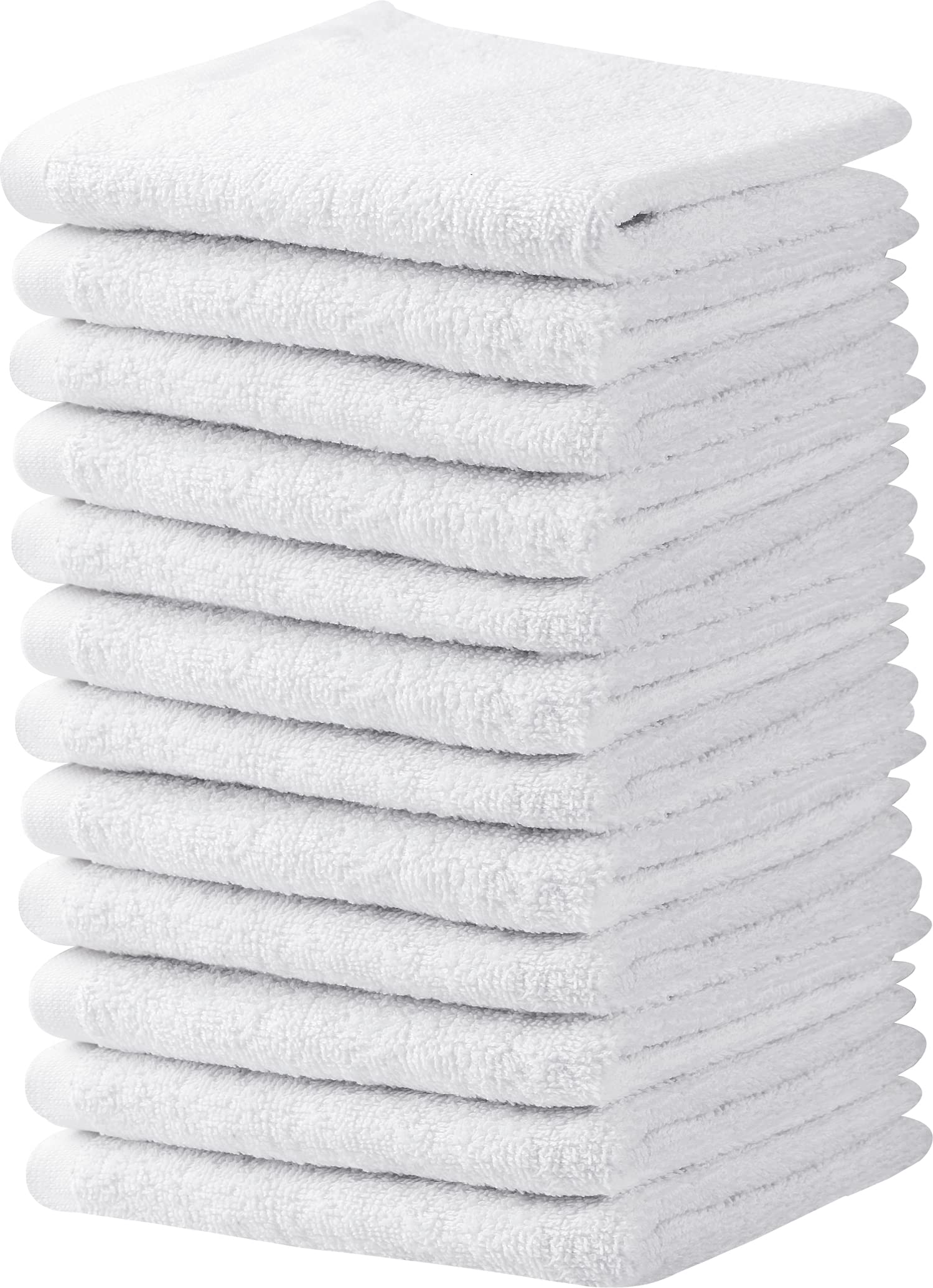 Towel and Linen Mart White Salon Towels, Pack of 12 (Not Bleach